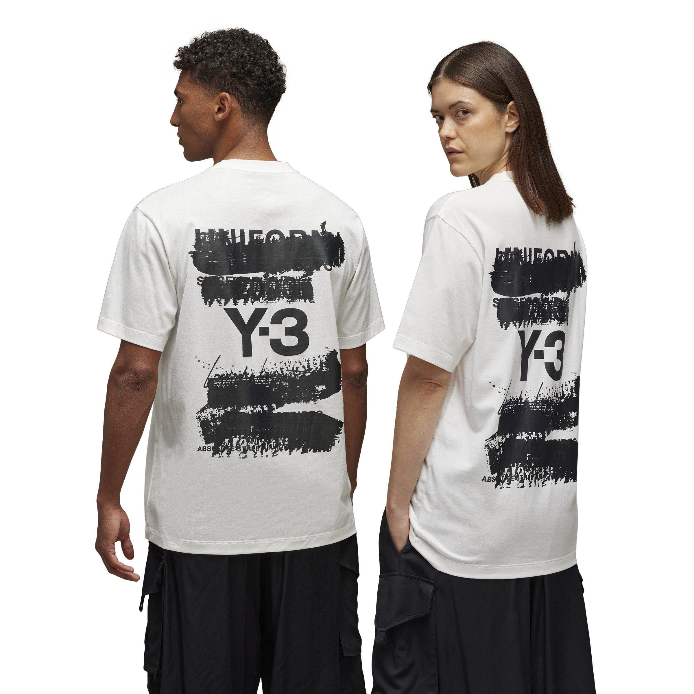 CWhite - Y3 - Graphic Short Sleeve T-Shirt - 2
