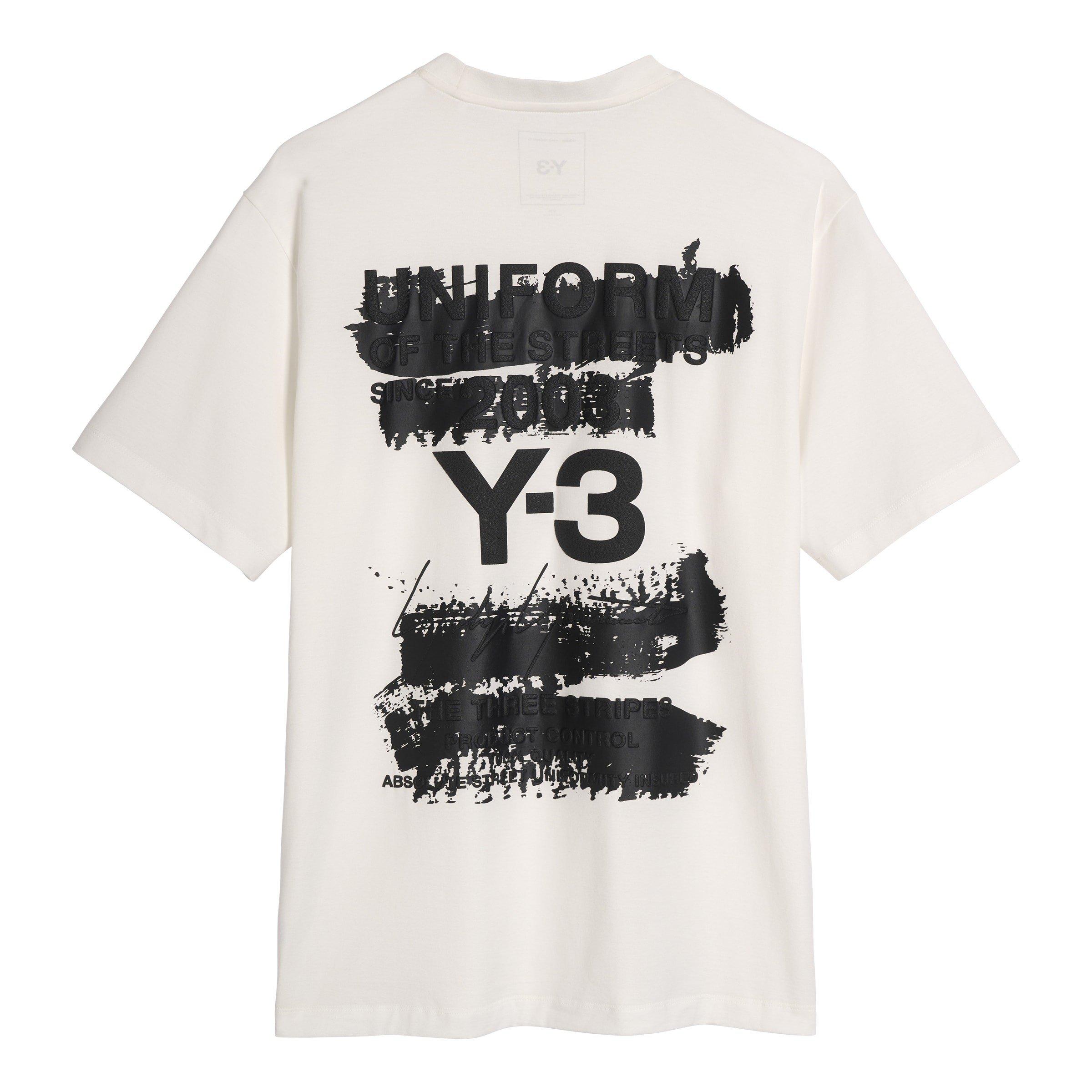 CWhite - Y3 - Graphic Short Sleeve T-Shirt - 11
