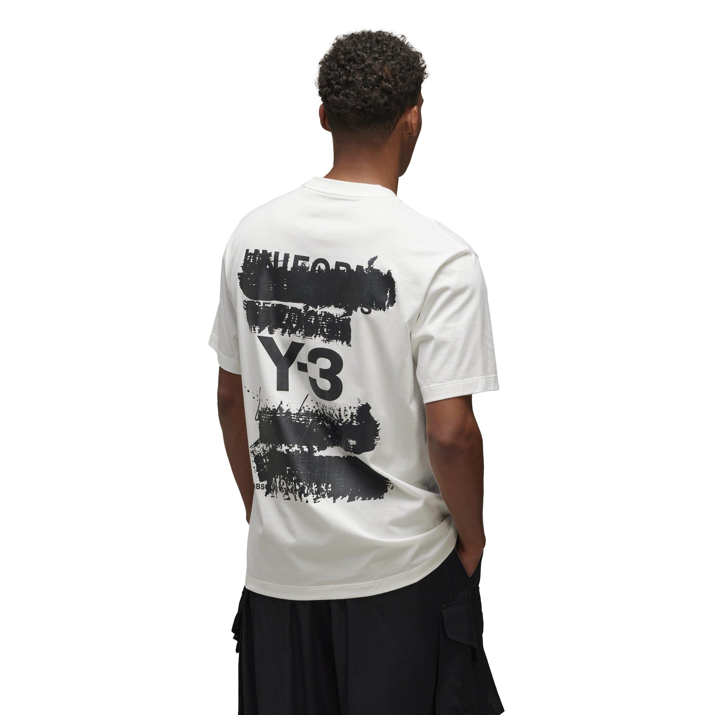 CWhite - Y3 - Graphic Short Sleeve T-Shirt - 4