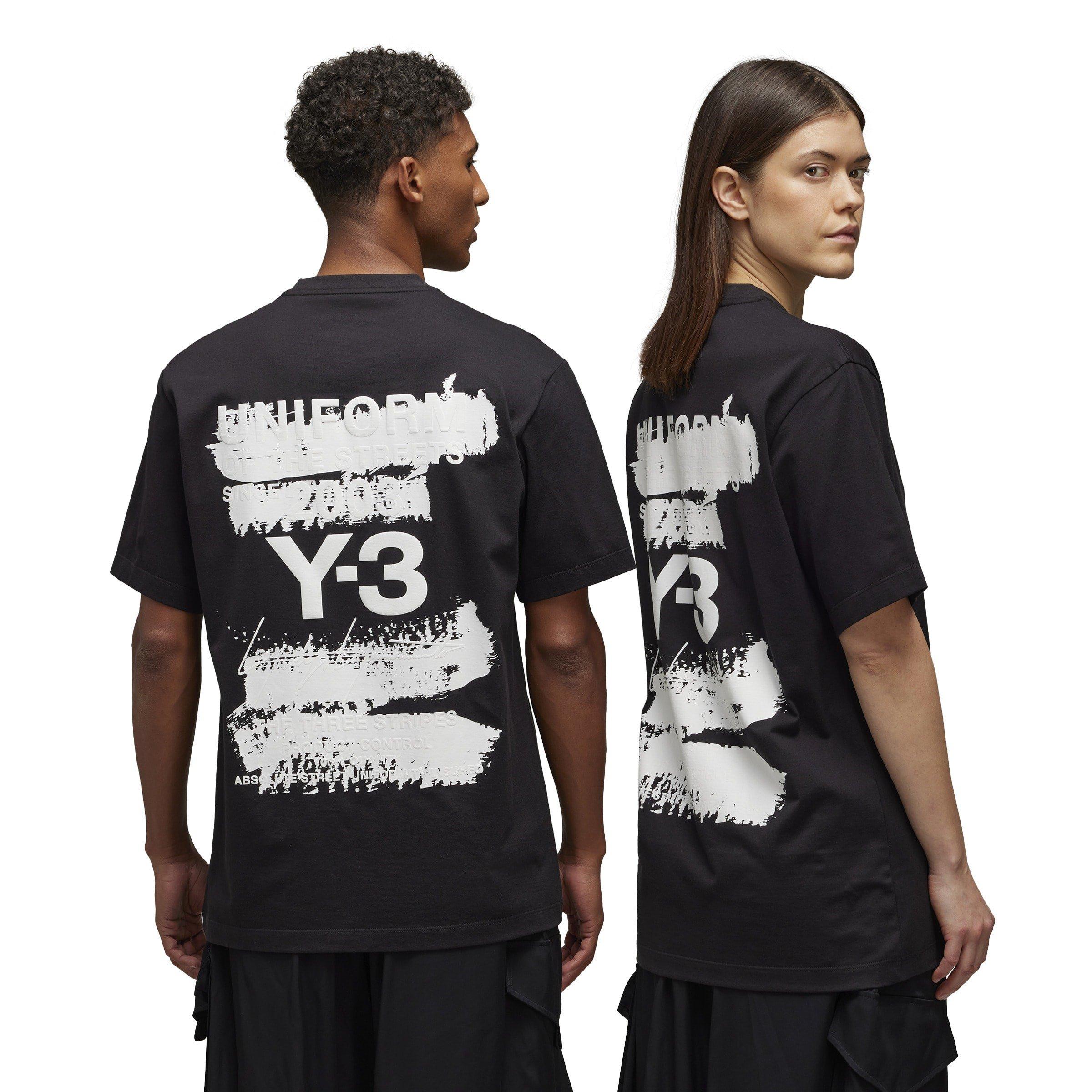 Black - Y3 - Graphic Short Sleeve T-Shirt - 2