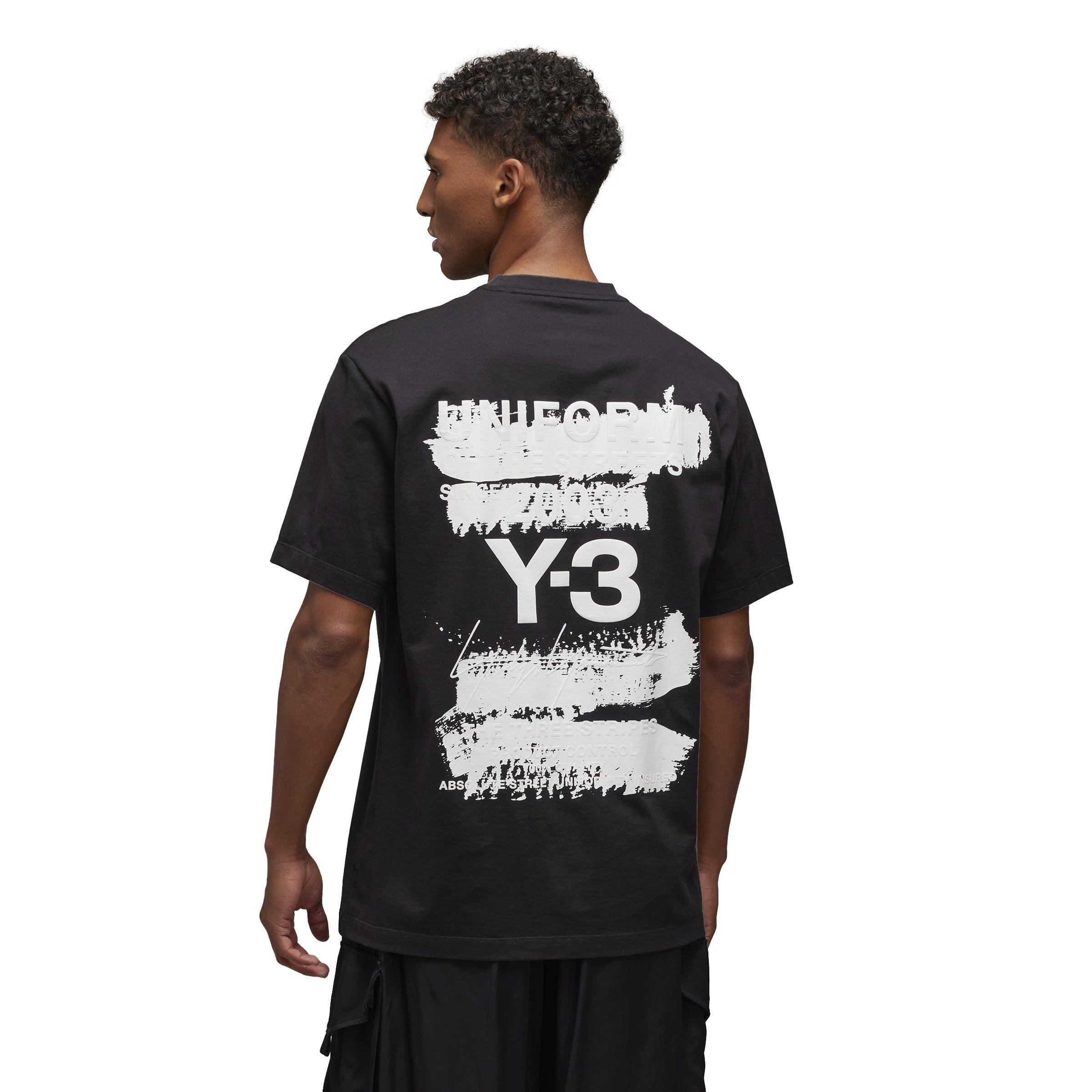 Black - Y3 - Graphic Short Sleeve T-Shirt - 4