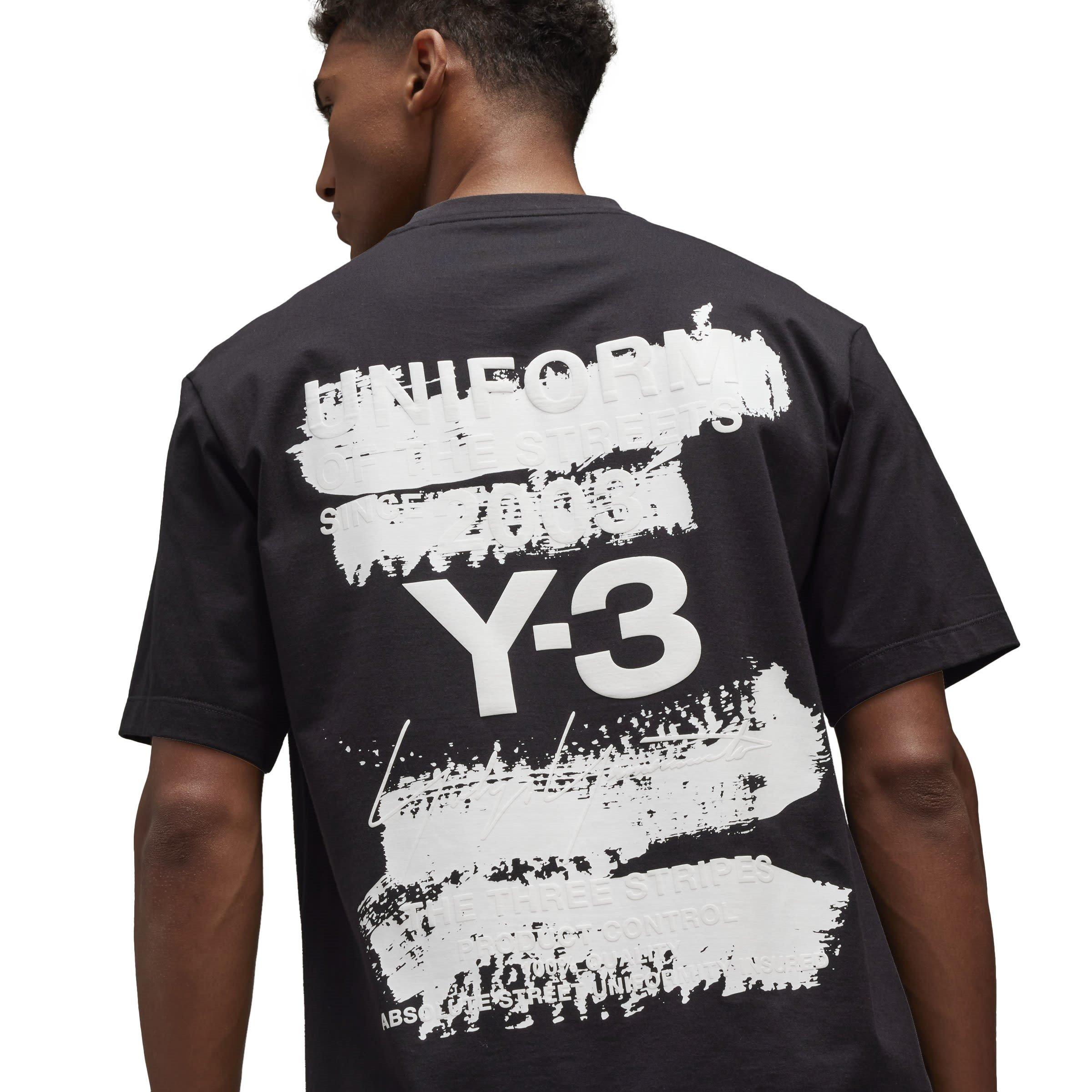 Black - Y3 - Graphic Short Sleeve T-Shirt - 9