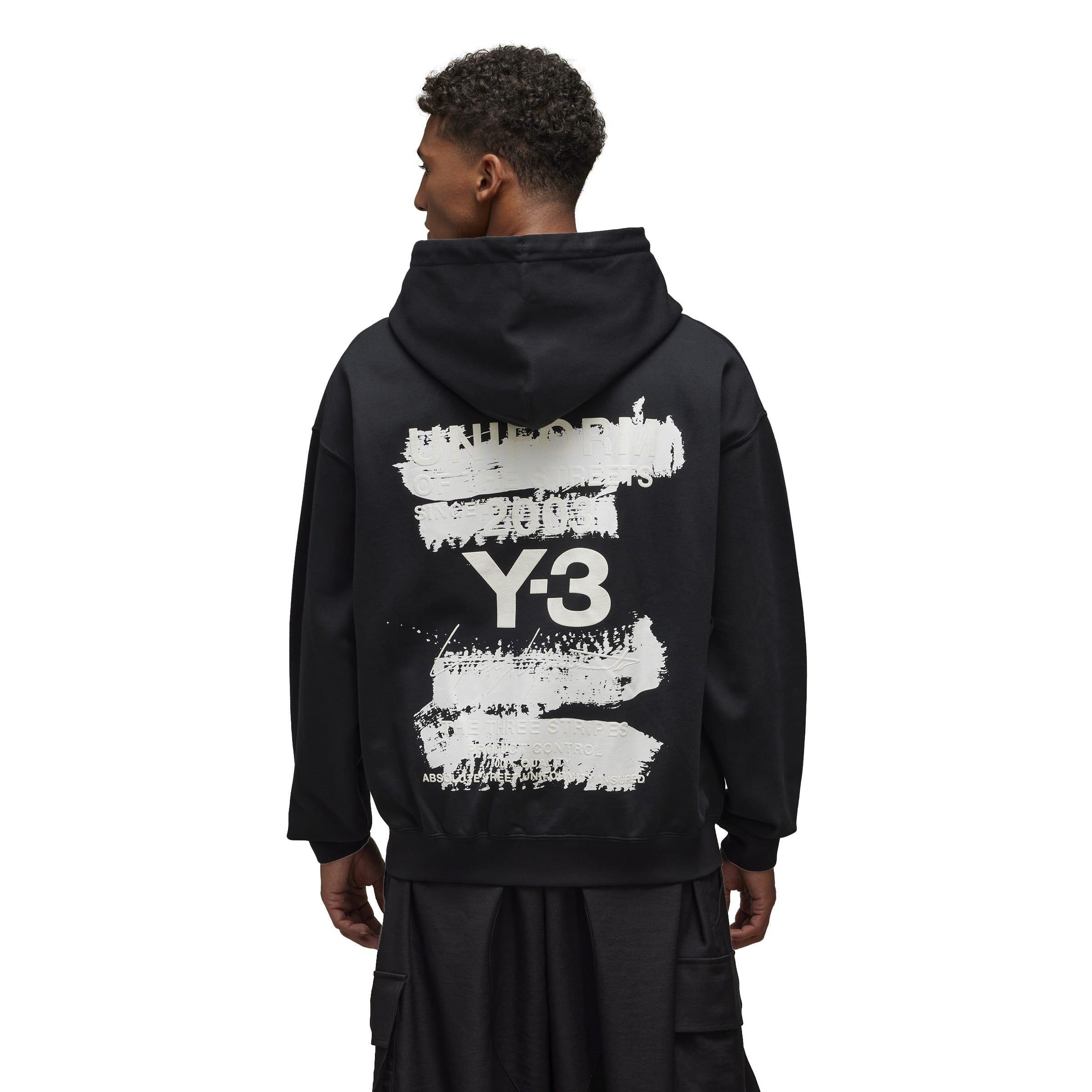 Black - Y3 - Graphic Hoodie - 2