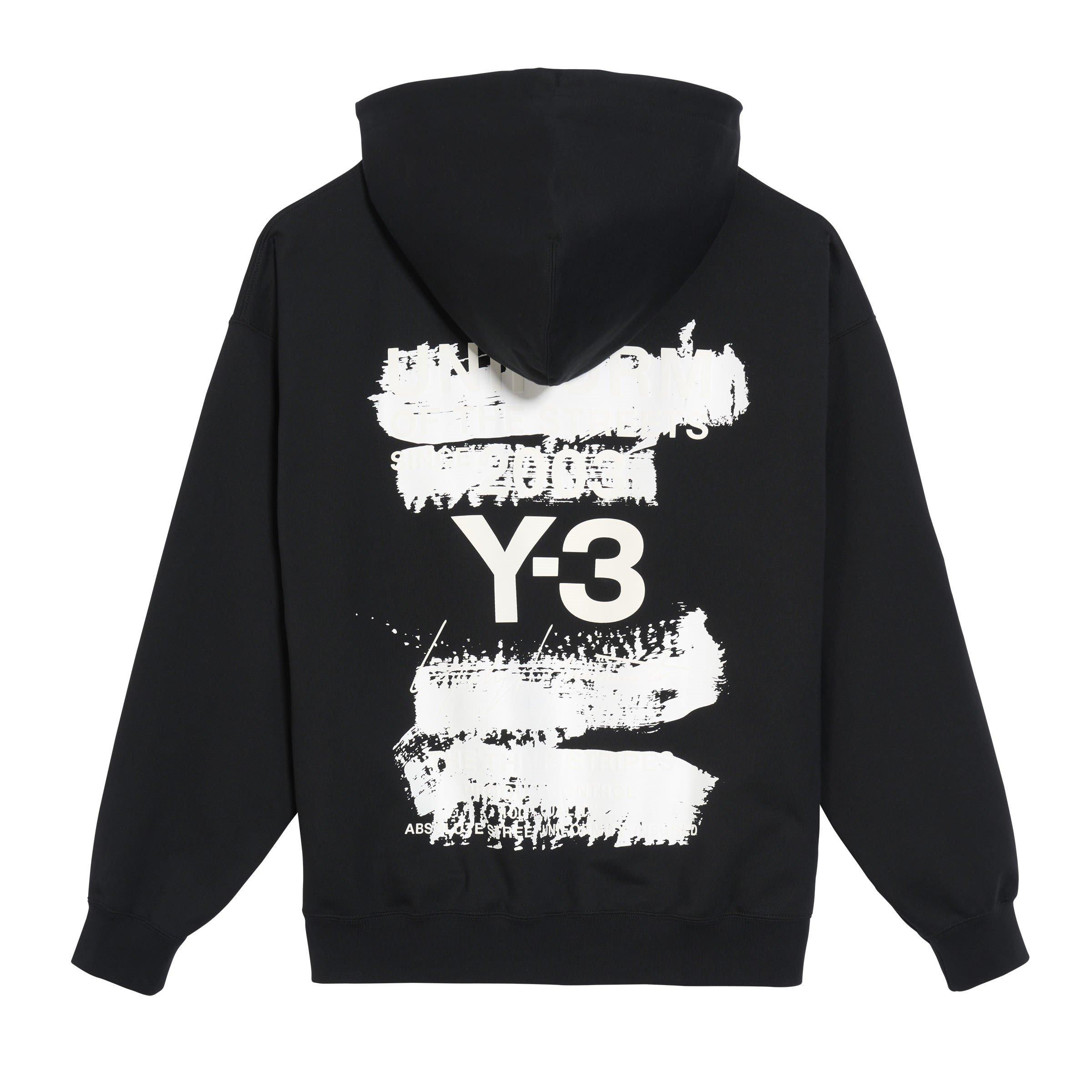 Black - Y3 - Graphic Hoodie - 11