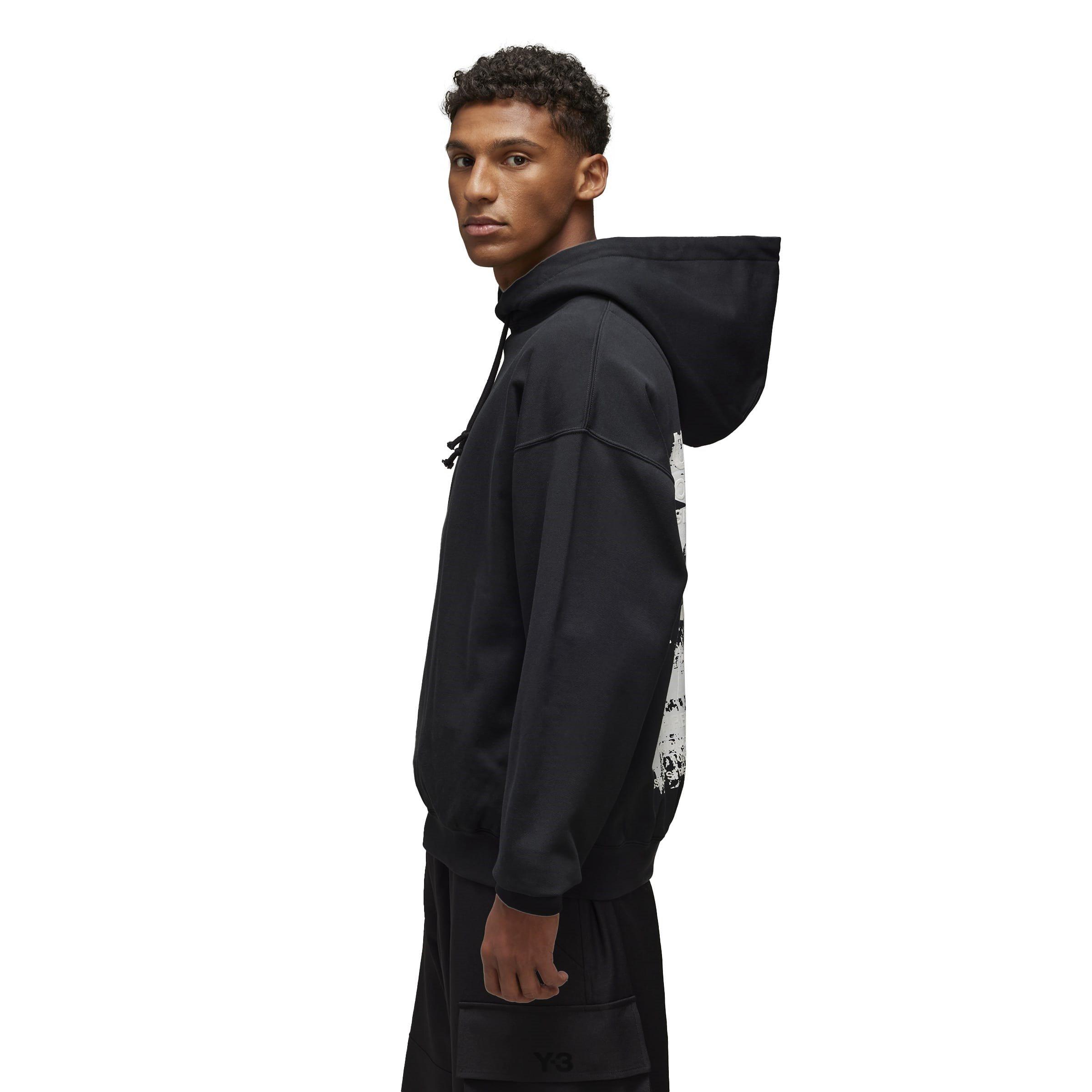 Black - Y3 - Graphic Hoodie - 4