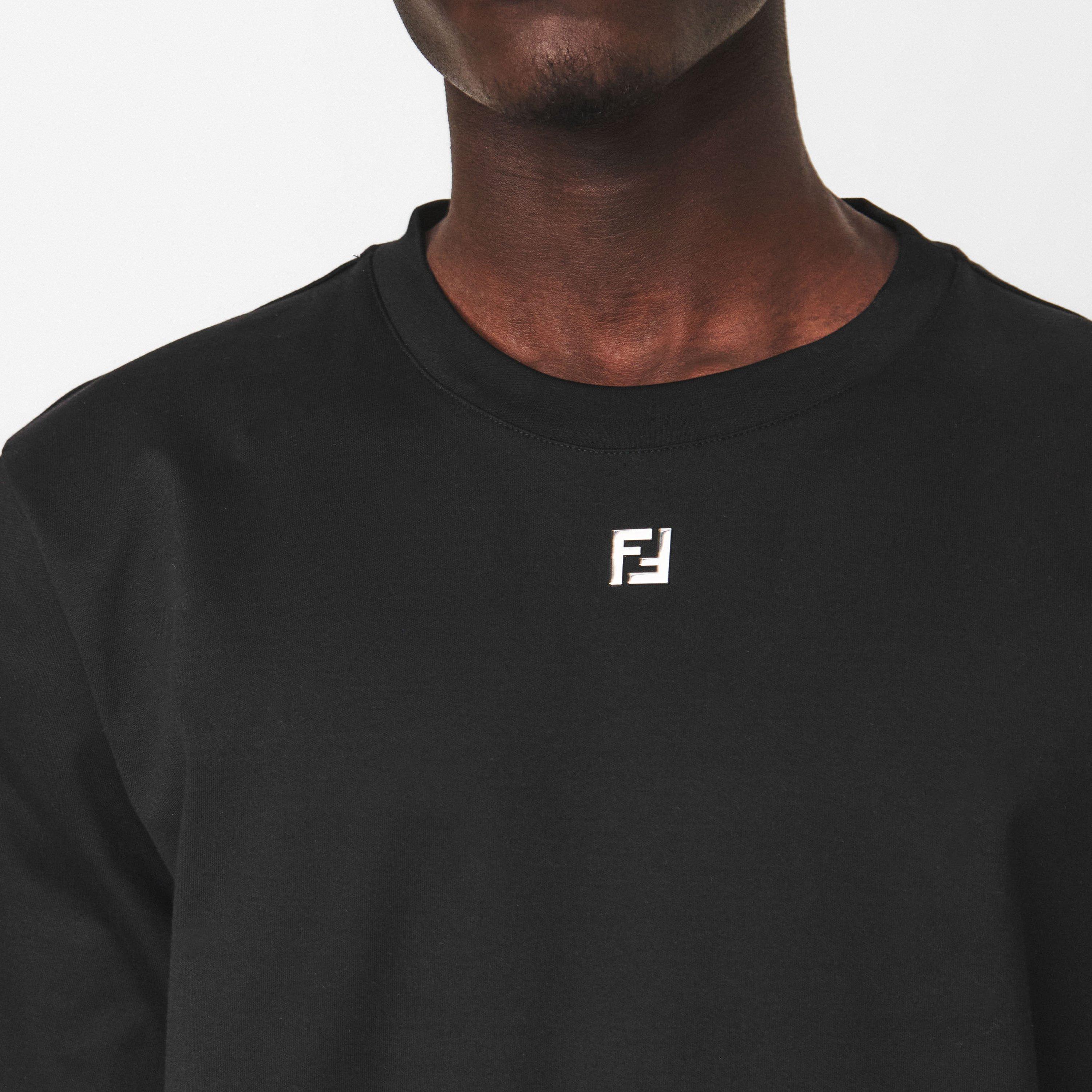 Black - Fendi - Metal Ff Tee - 5