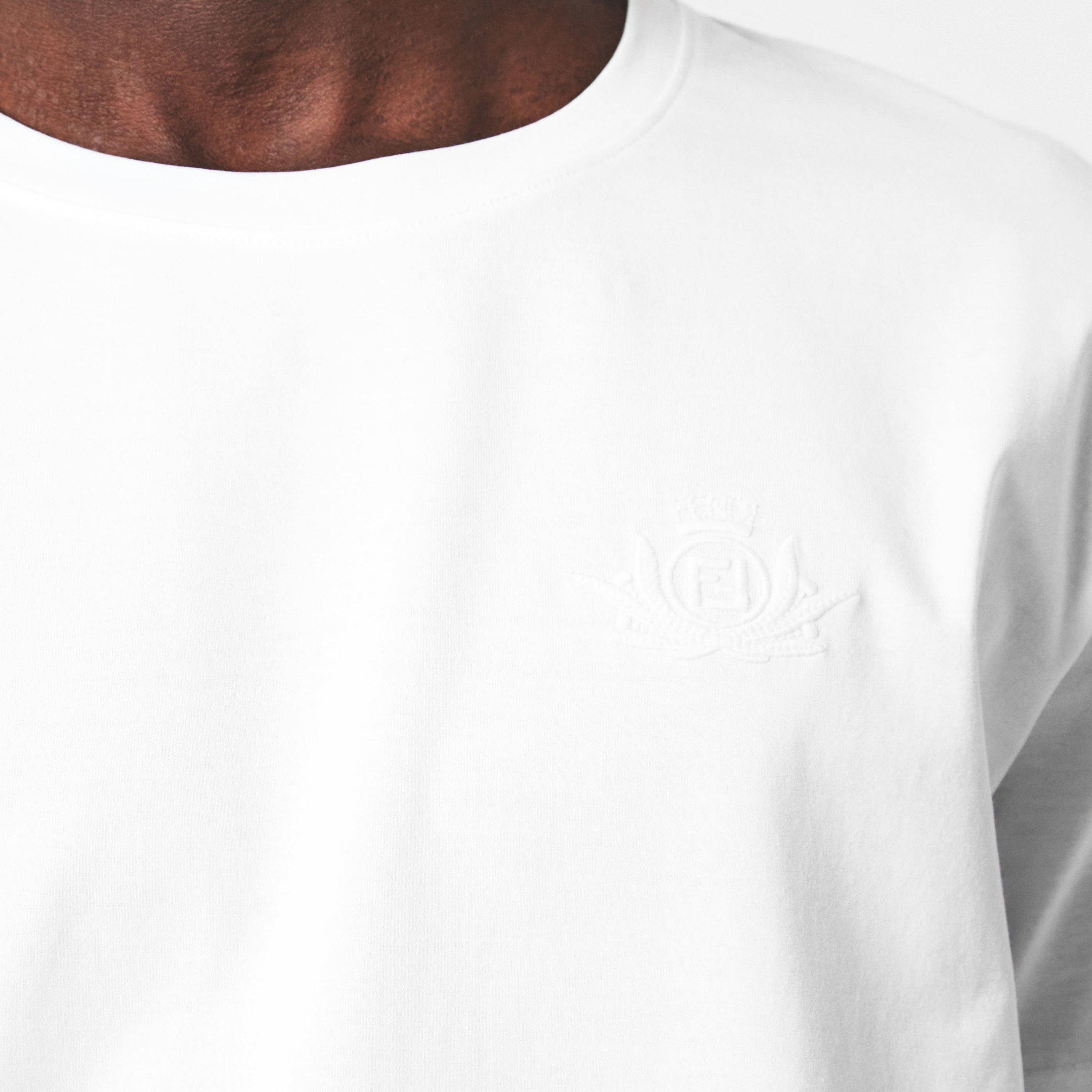 White - Fendi - Embroidered Tee - 5
