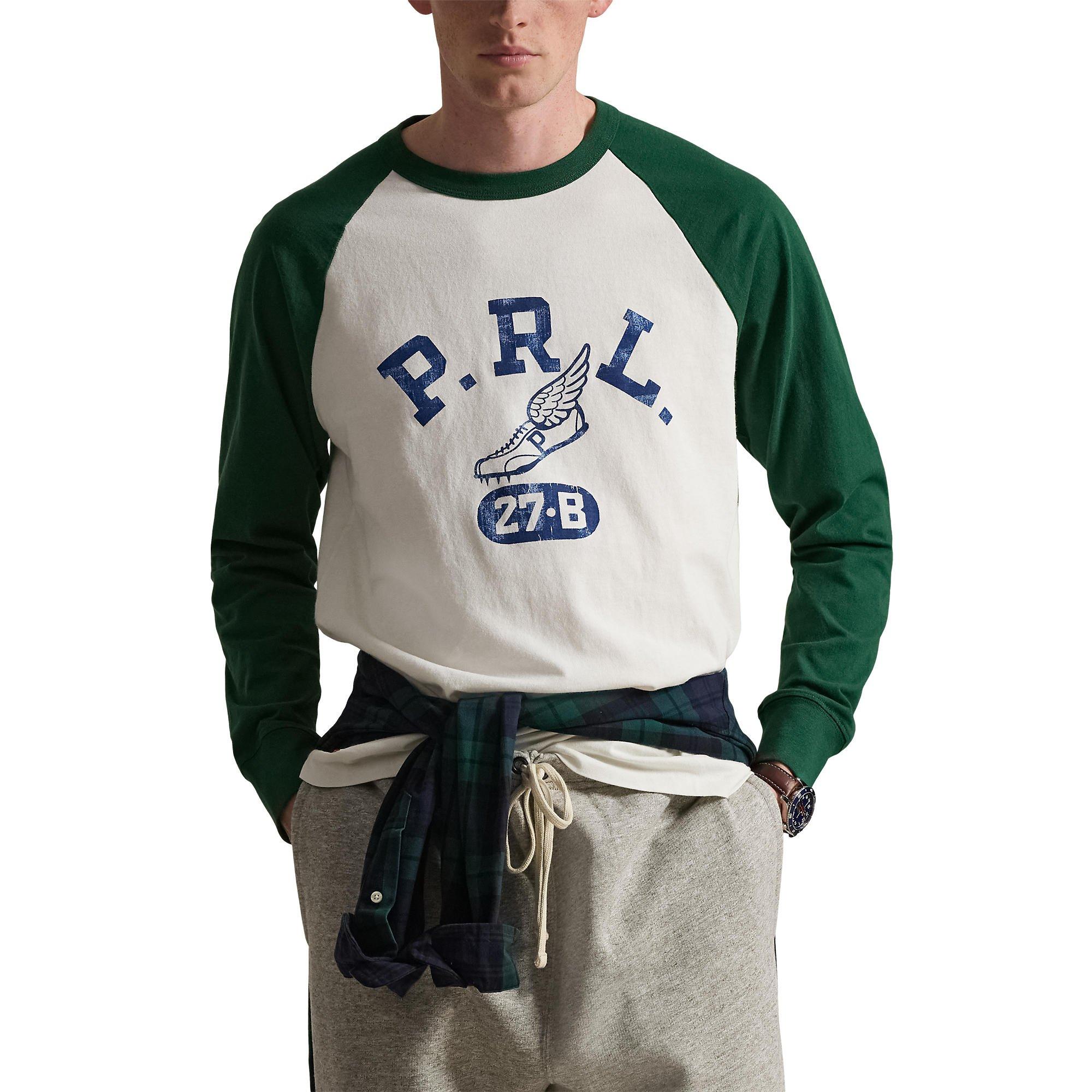 White/Green - Polo Ralph Lauren - Polo LS Jersey Sn05 - 2