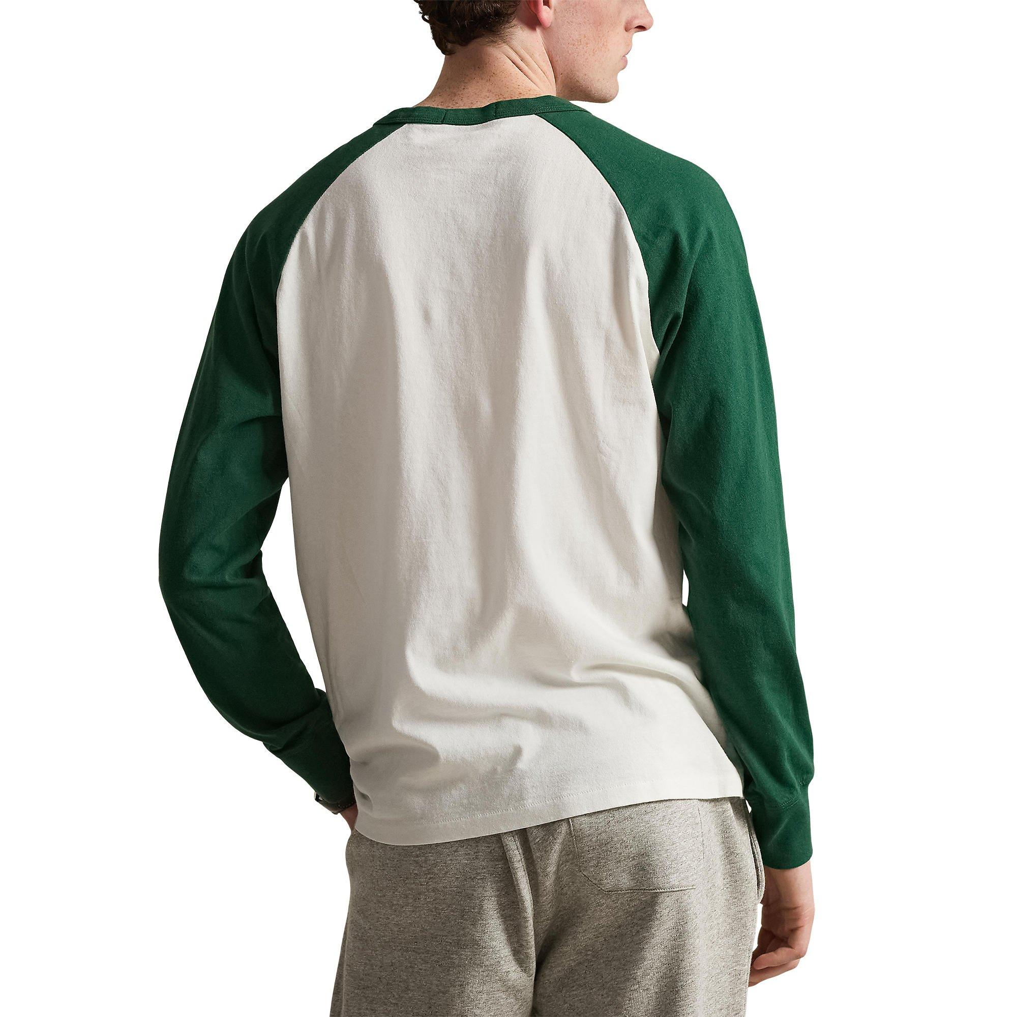 White/Green - Polo Ralph Lauren - Polo LS Jersey Sn05 - 3