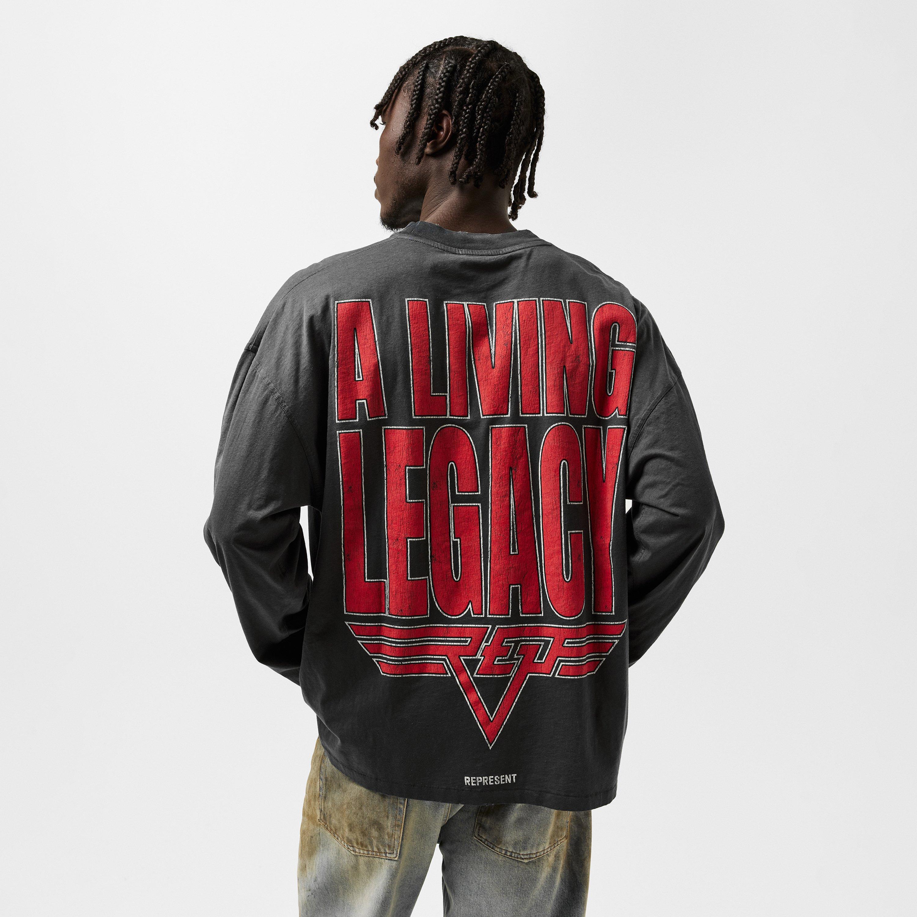 Sun Fade Grey - Represent - Men's Rep Legacy Long-Sleeve T-Shirt - 4