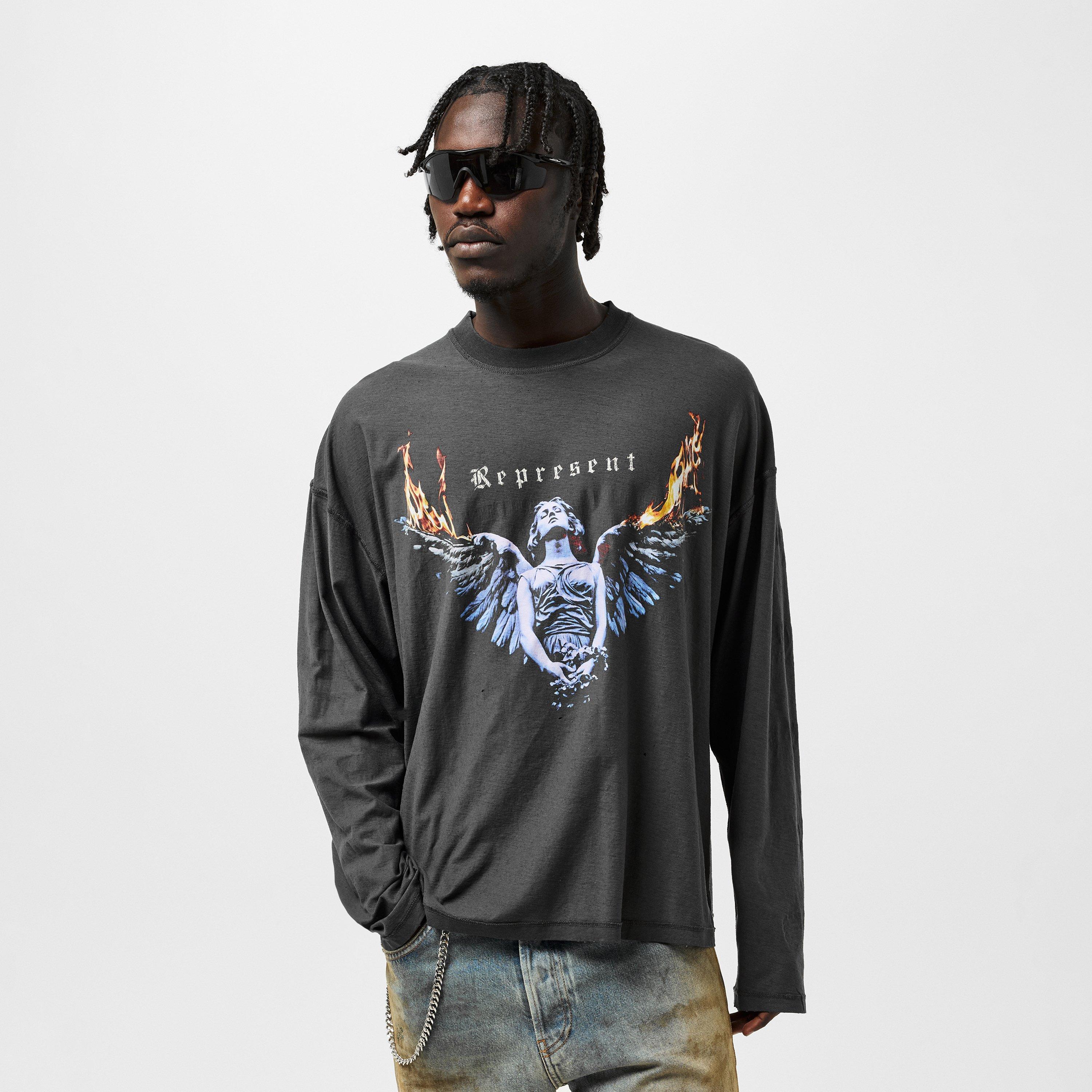 Sun Fade Grey - Represent - Men's Rep Legacy Long-Sleeve T-Shirt - 7