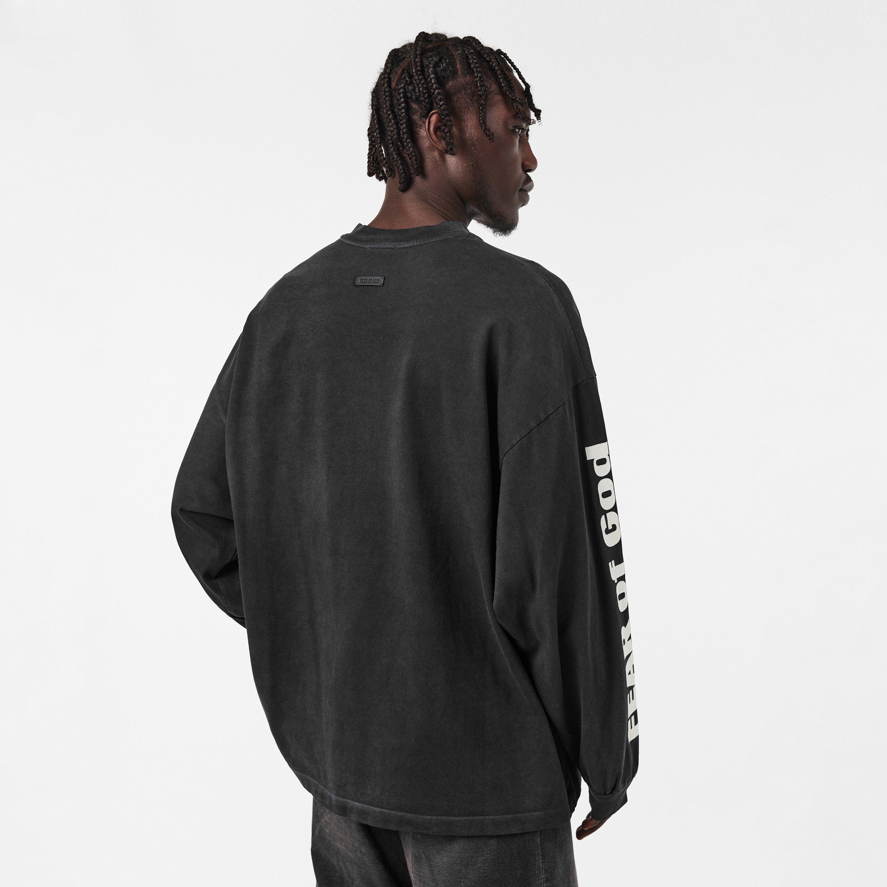 Black/Beige - Fear Of God - Men's Long-Sleeve T-Shirt - 4