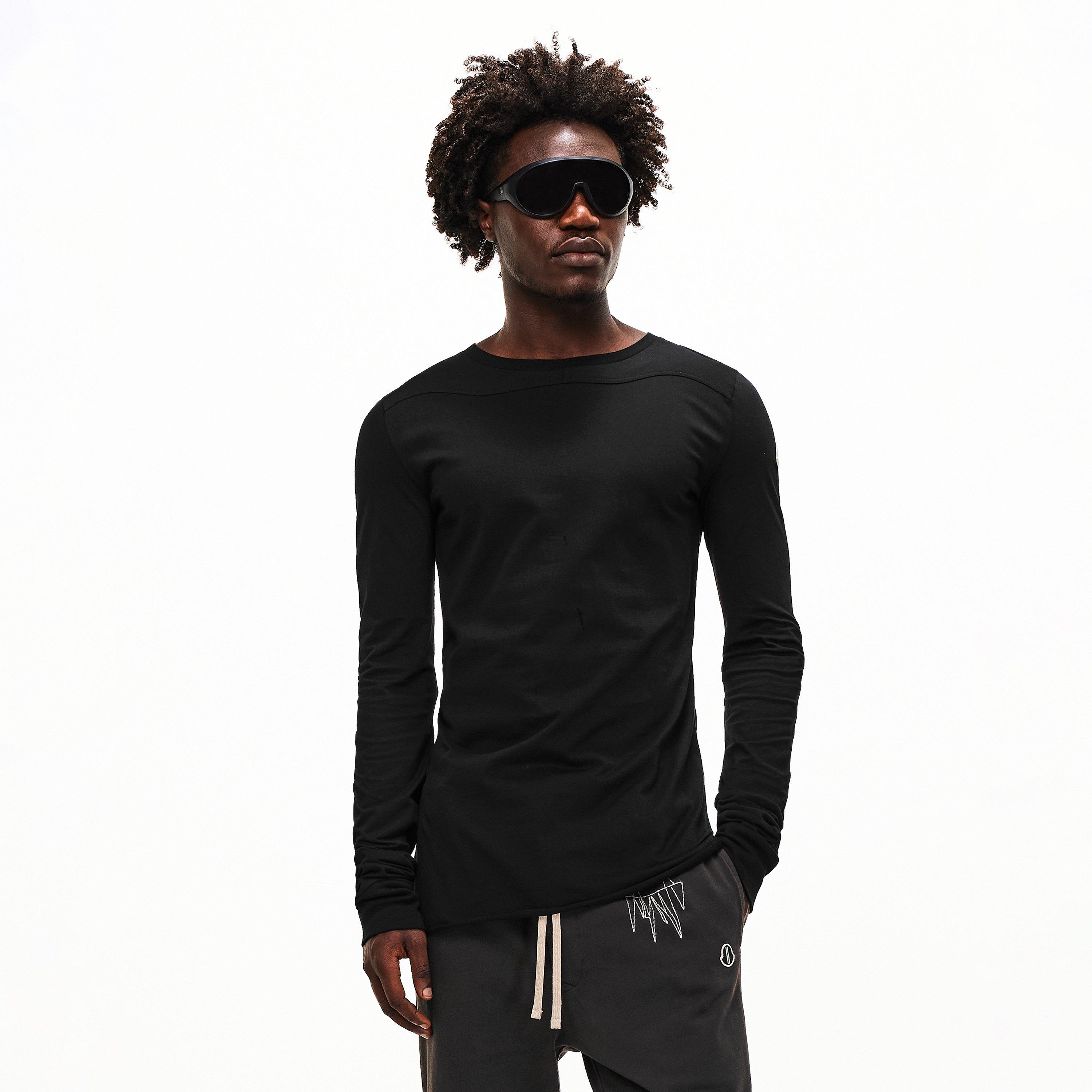 Black - Rick Owens - x Moncler Girder Long Sleeve T-Shirt - 3