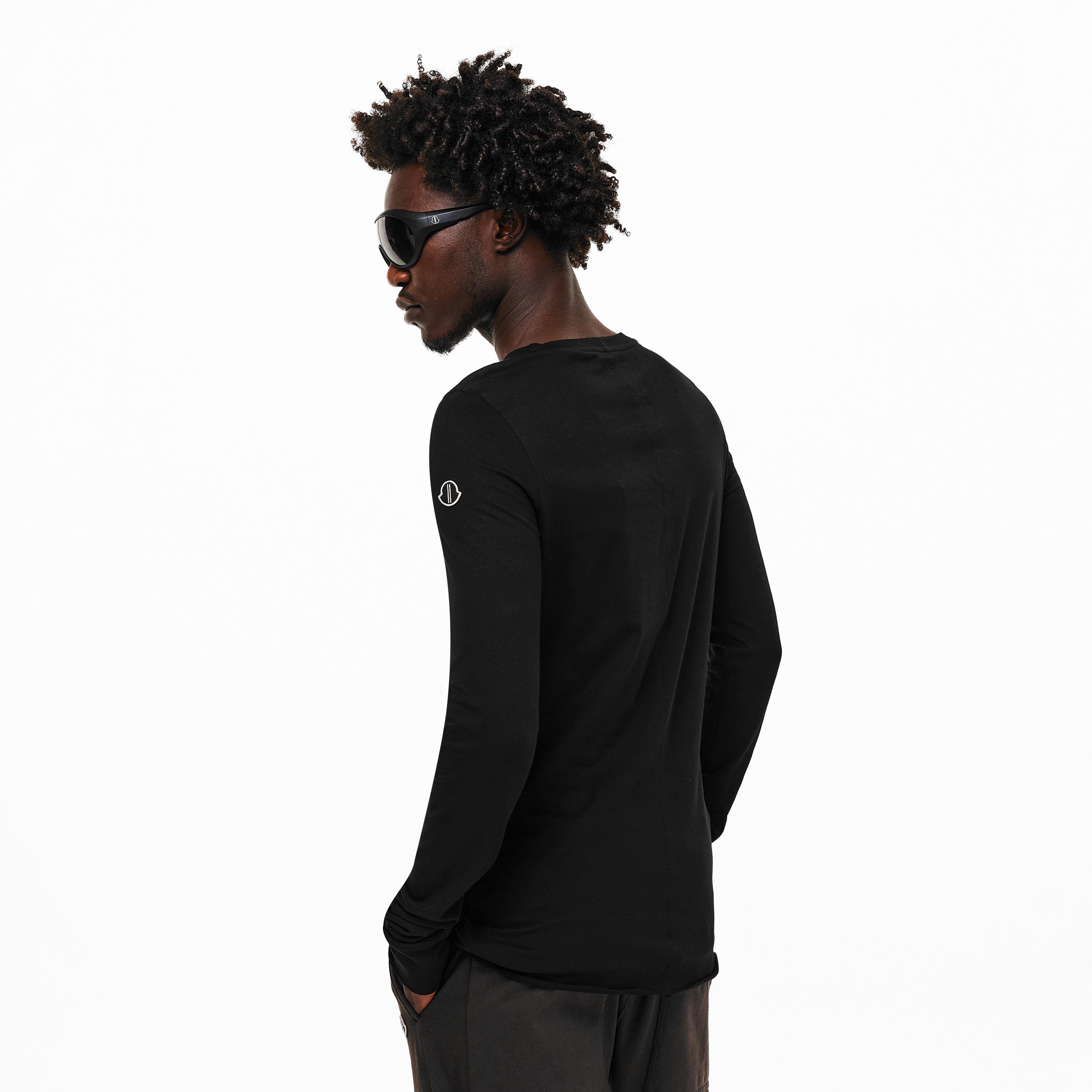 Black - Rick Owens - x Moncler Girder Long Sleeve T-Shirt - 4