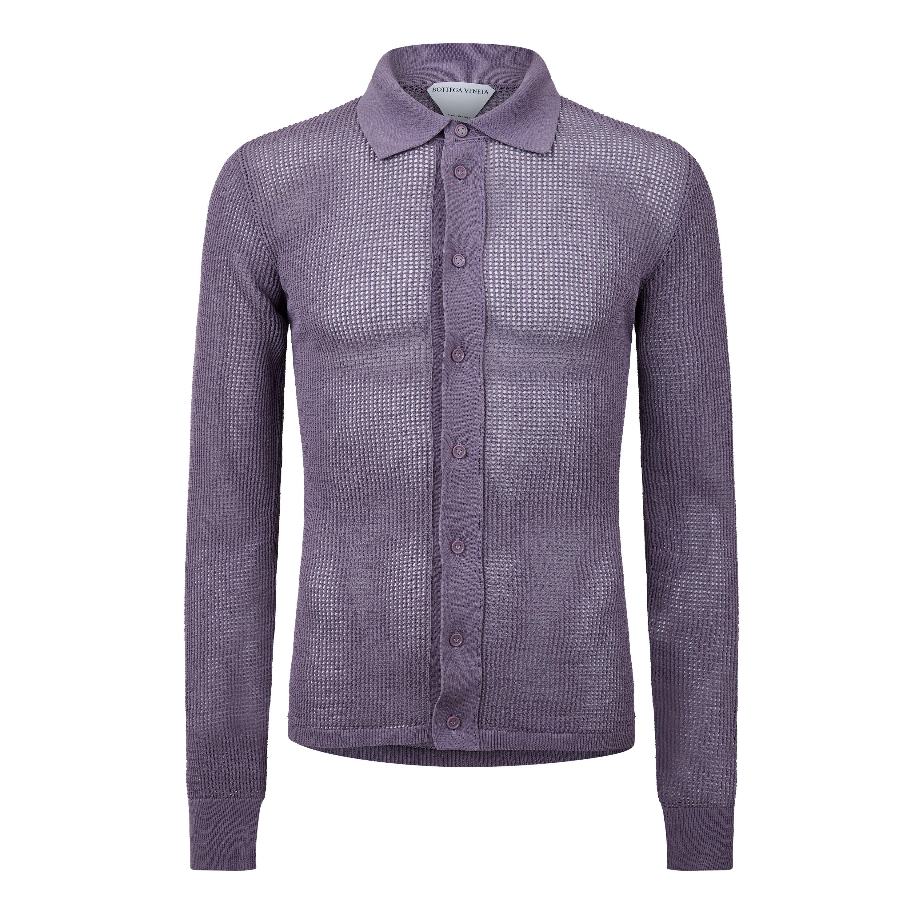 Lavender - Bottega Veneta - Men's Long-Sleeve T-Shirt - 1
