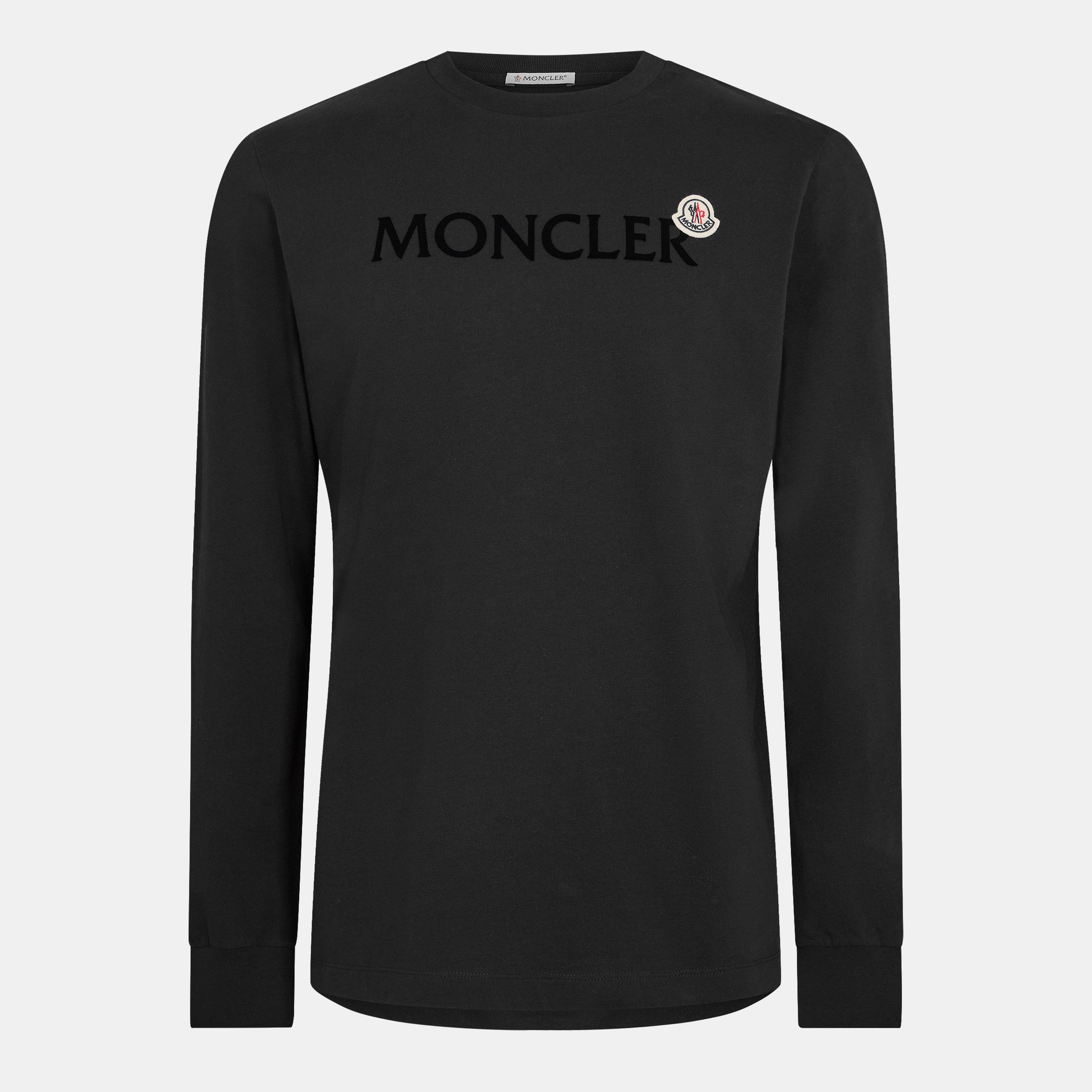 we0458　MONCLER long-sleeved black,L Moncler Men's Long Sleeve T-Shirt | Cruise Fashion