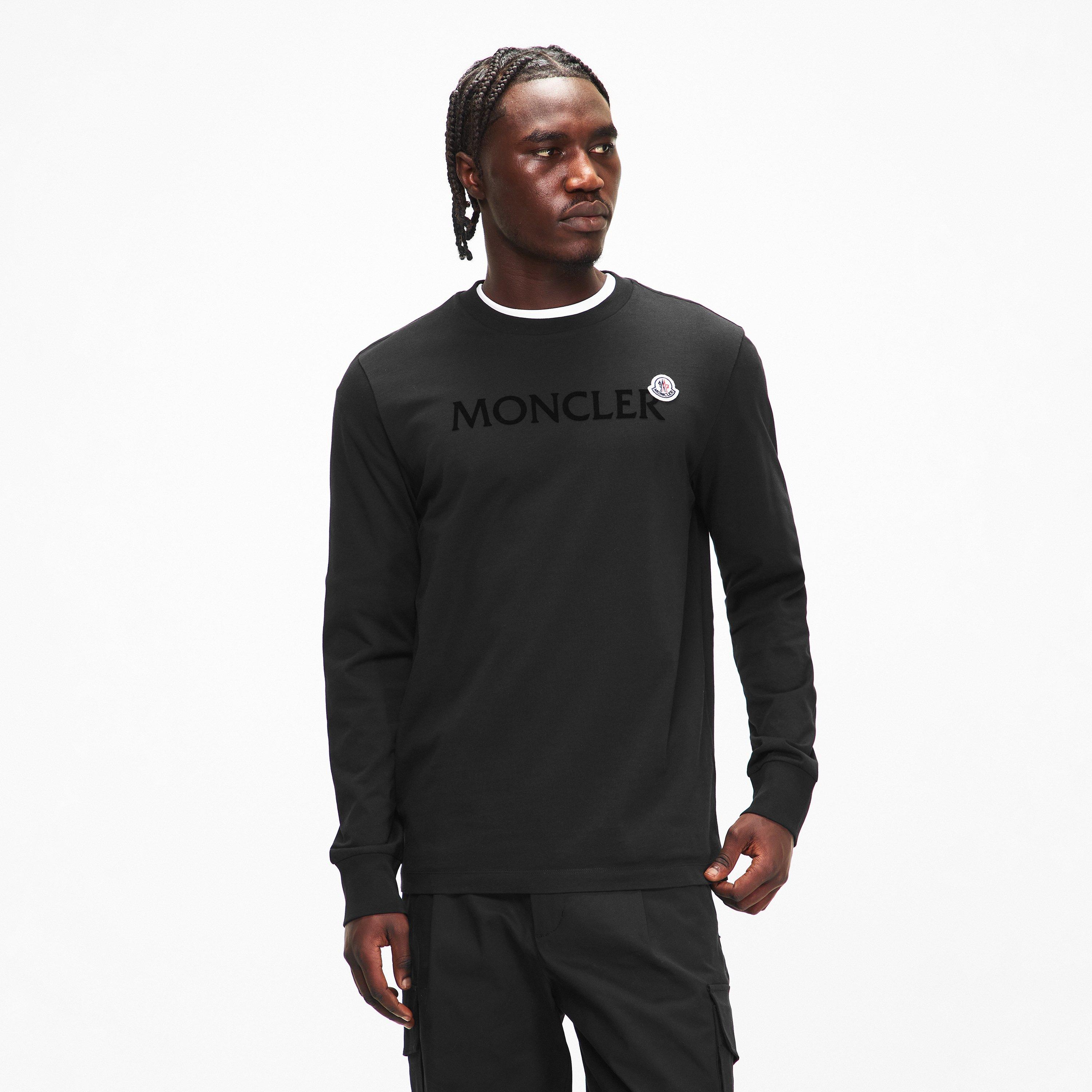 Black 999 - Moncler - Men's Long Sleeve T-Shirt - 3