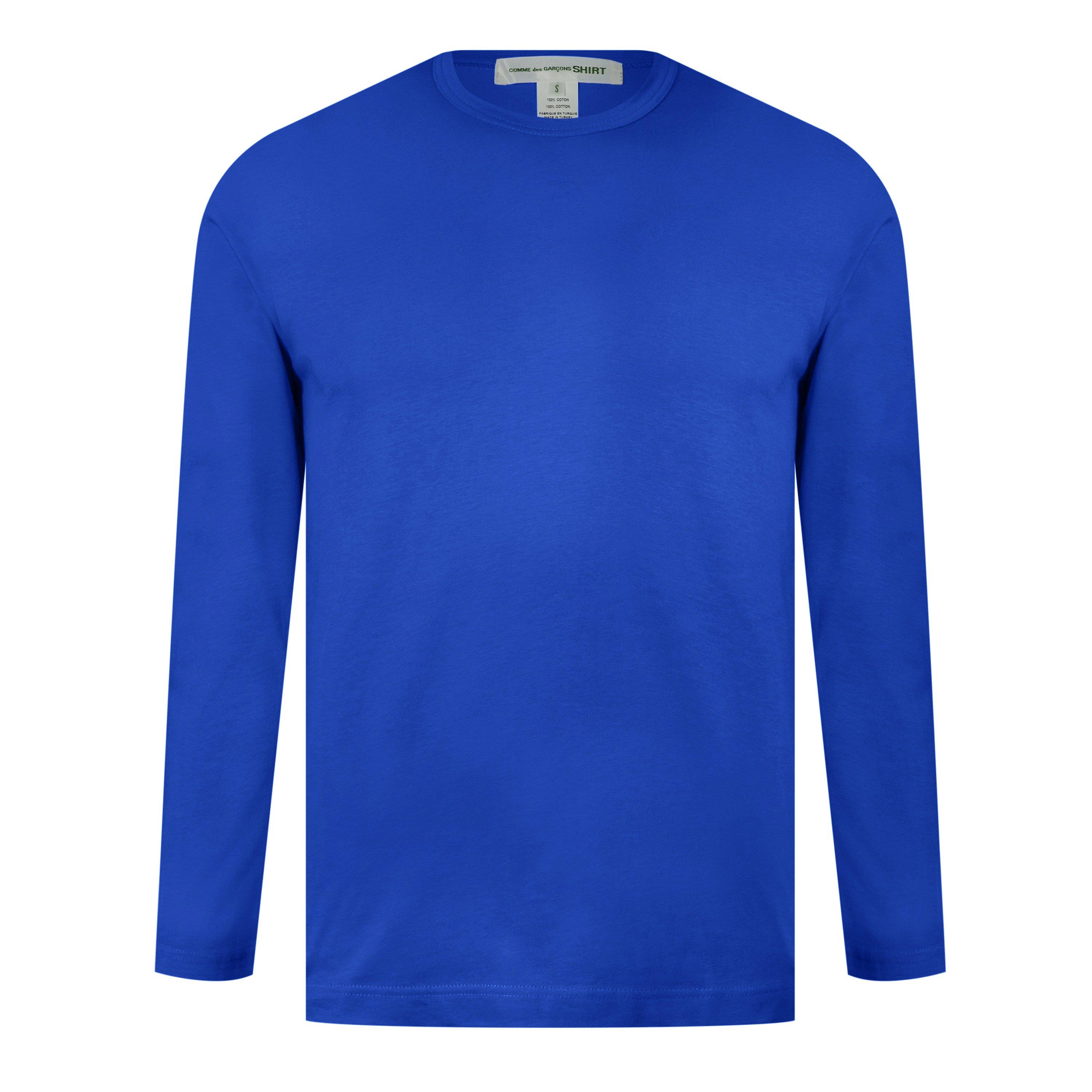 Blue - Comme des Garcons Shirt - Back Logo Long Sleeve T-Shirt - 7