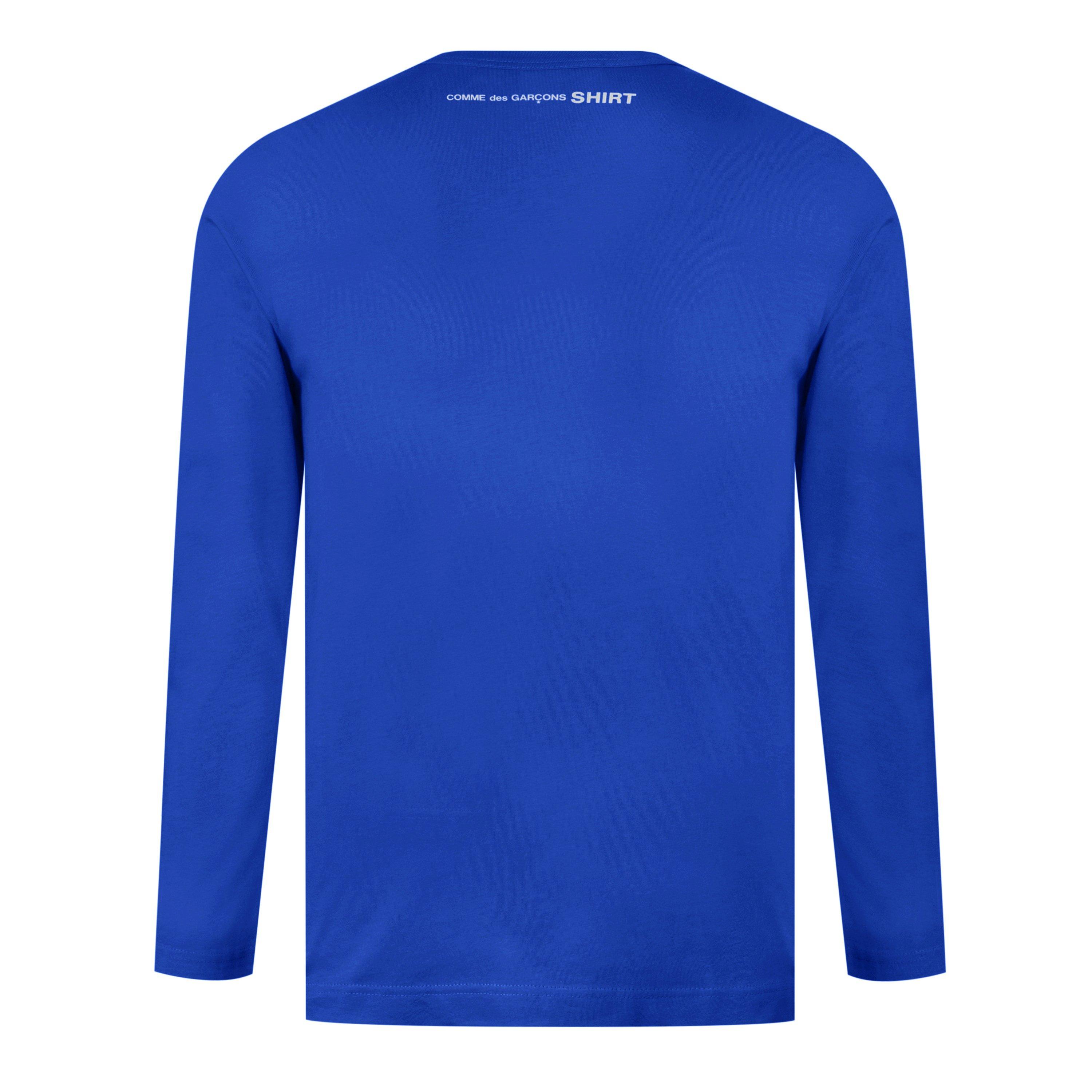 Blue - Comme des Garcons Shirt - Back Logo Long Sleeve T-Shirt - 8