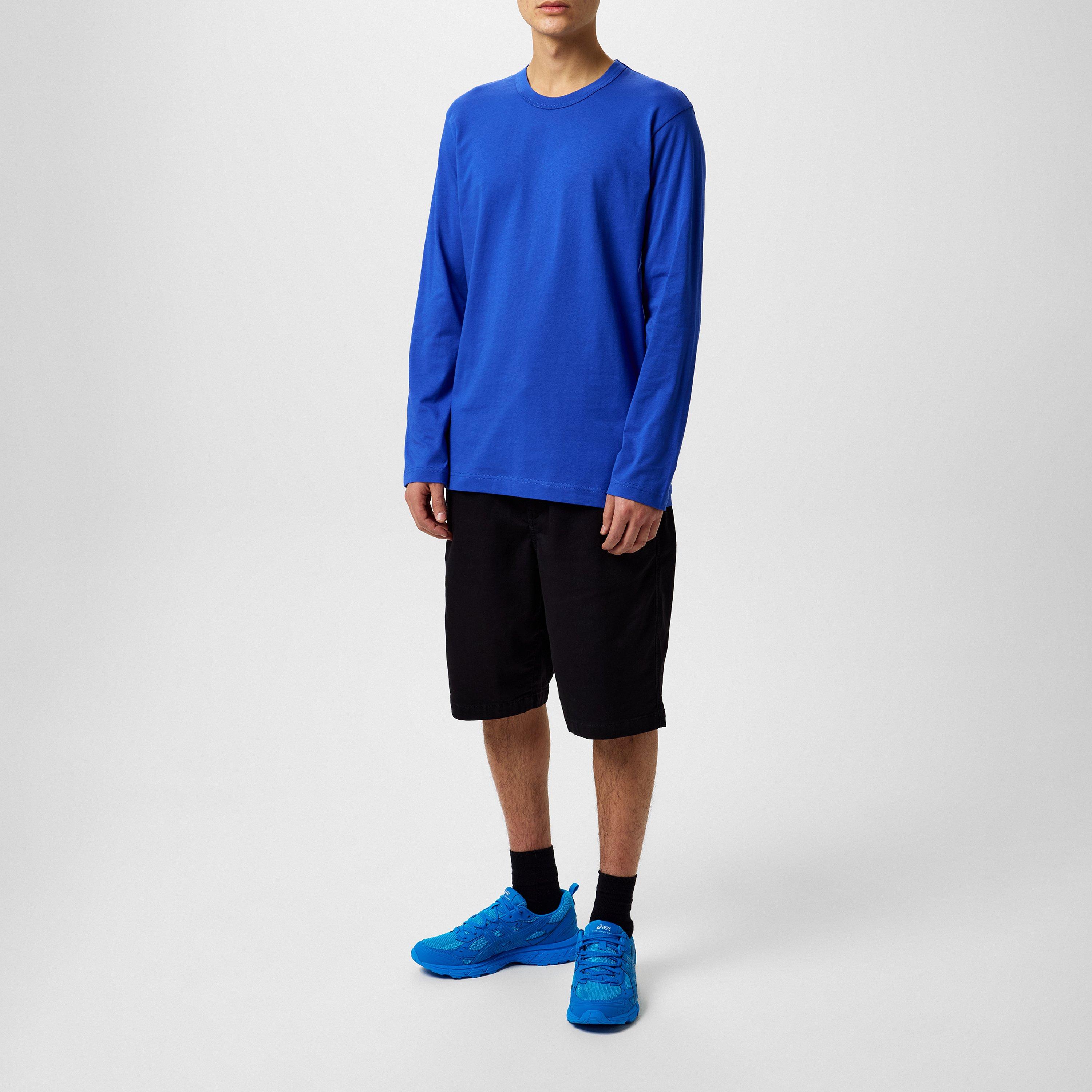 Blue - Comme des Garcons Shirt - Back Logo Long Sleeve T-Shirt - 6