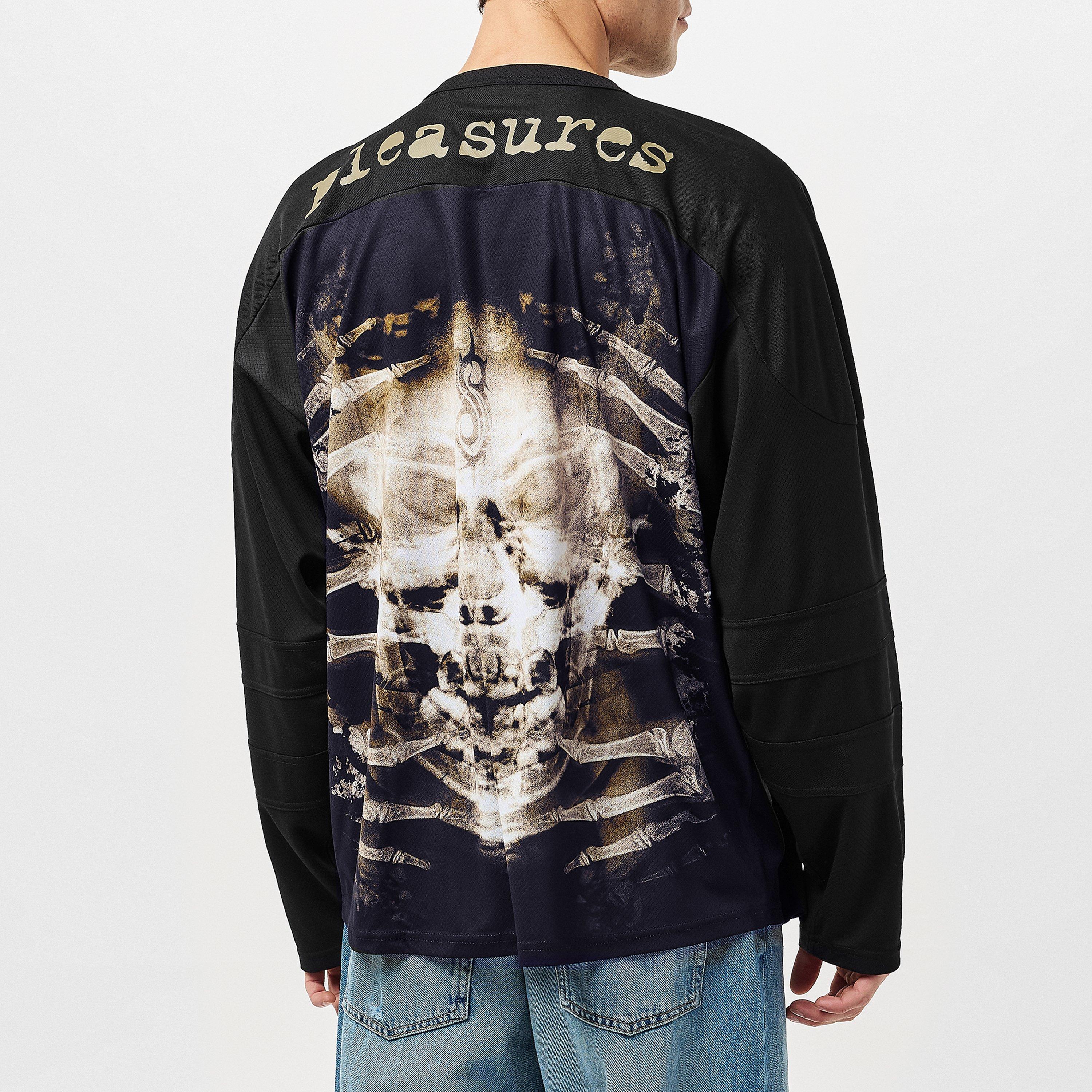 Black - Pleasures - Men's Long-Sleeve T-Shirt - 4