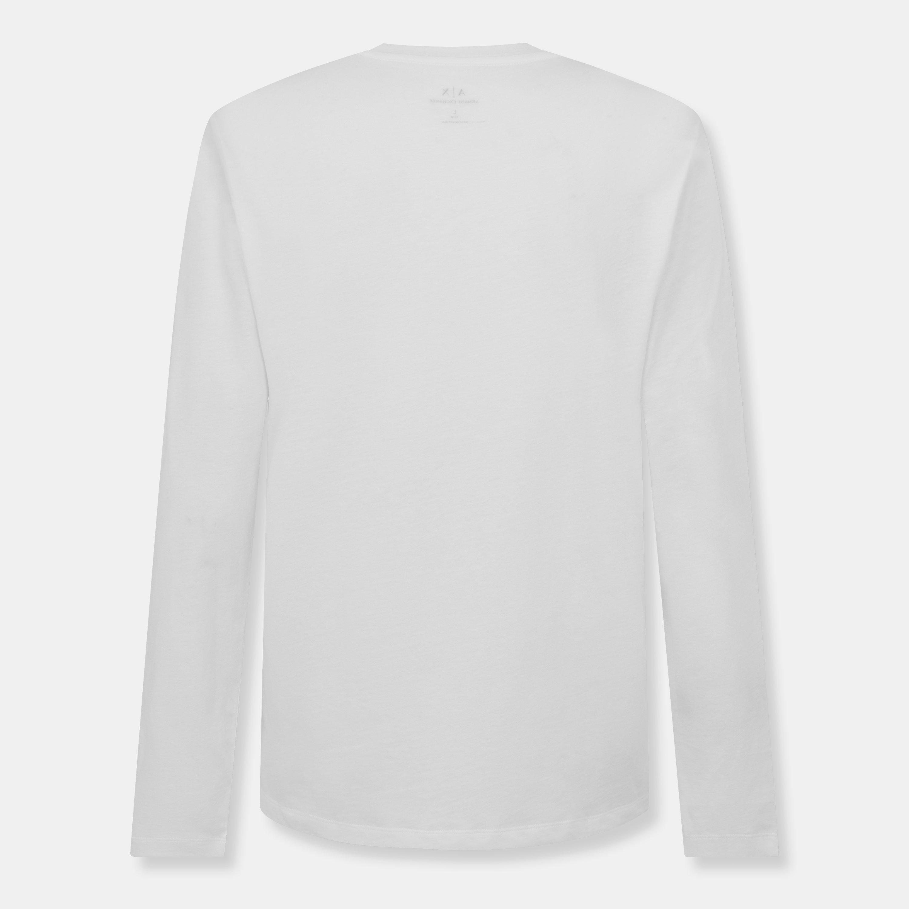 Weiß - Armani Exchange - Men's Long-Sleeve T-Shirt - 2