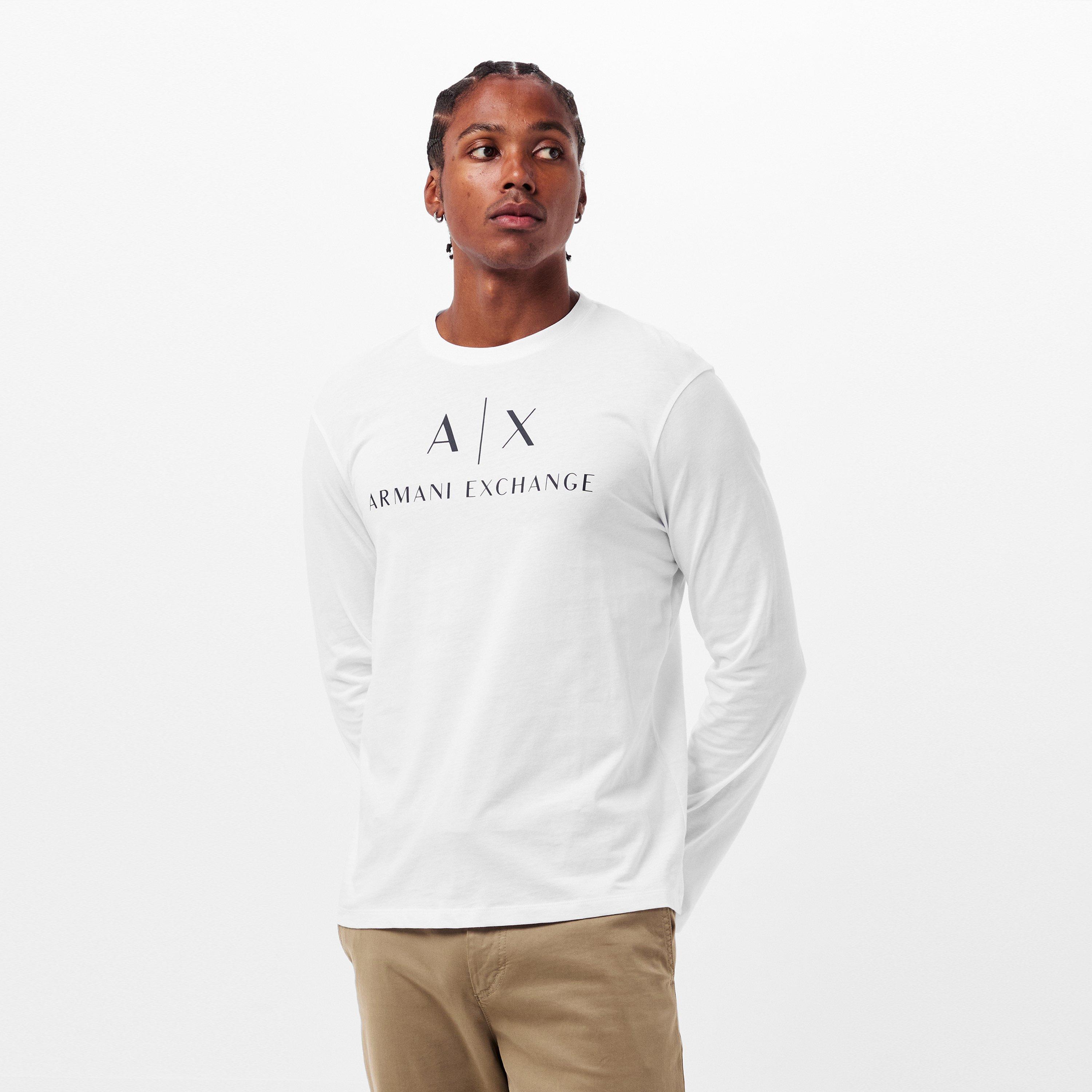 Weiß - Armani Exchange - Men's Long-Sleeve T-Shirt - 3