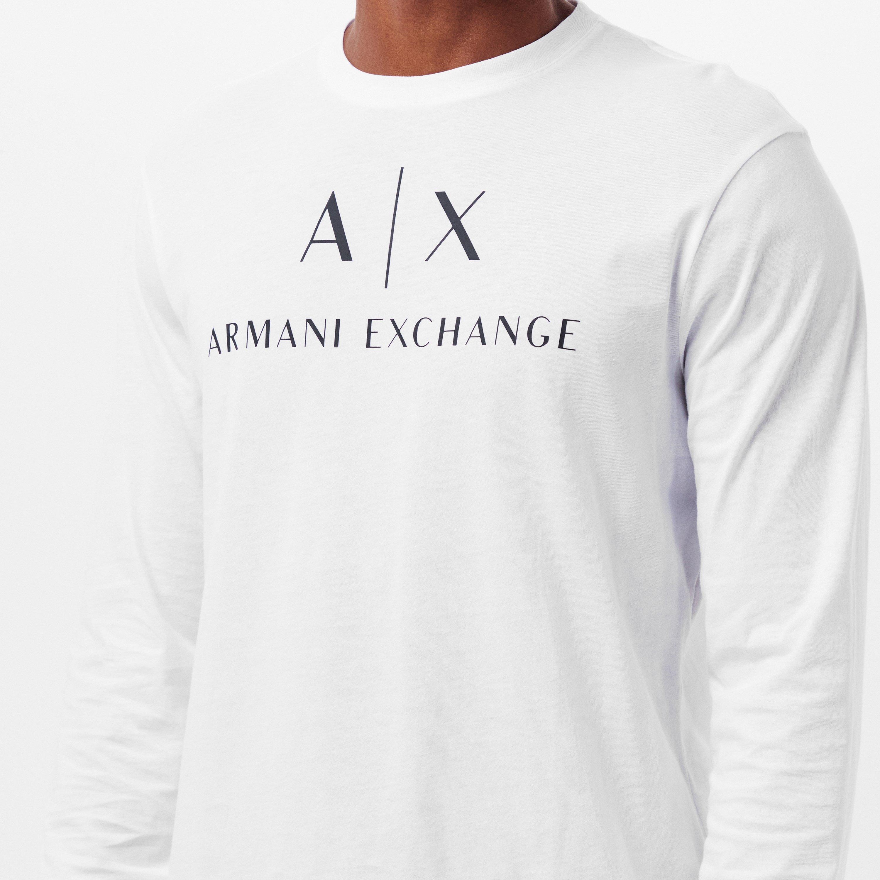 Weiß - Armani Exchange - Men's Long-Sleeve T-Shirt - 5