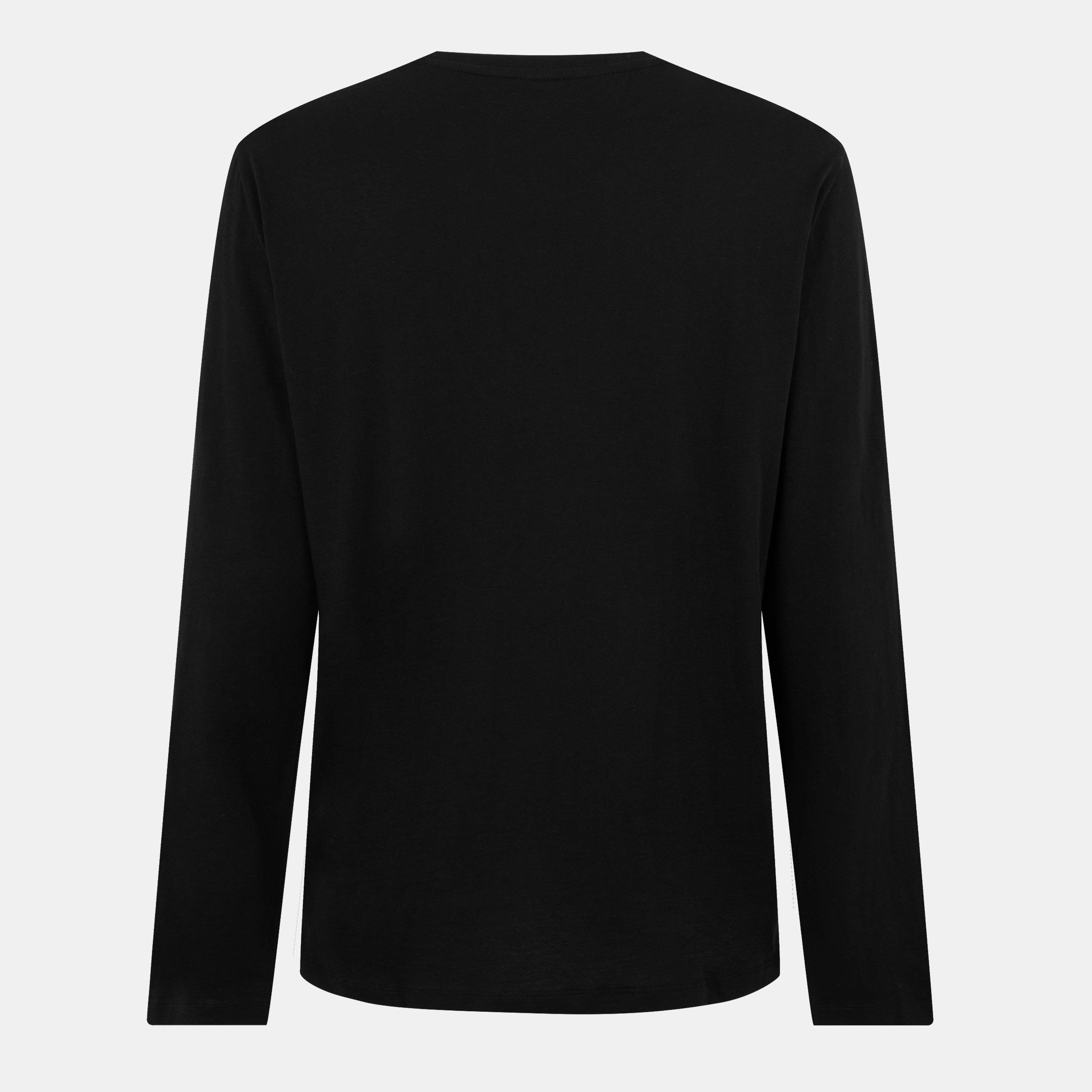 Black - Armani Exchange - Men's Long Sleeve Slim Fit T-Shirt - 2