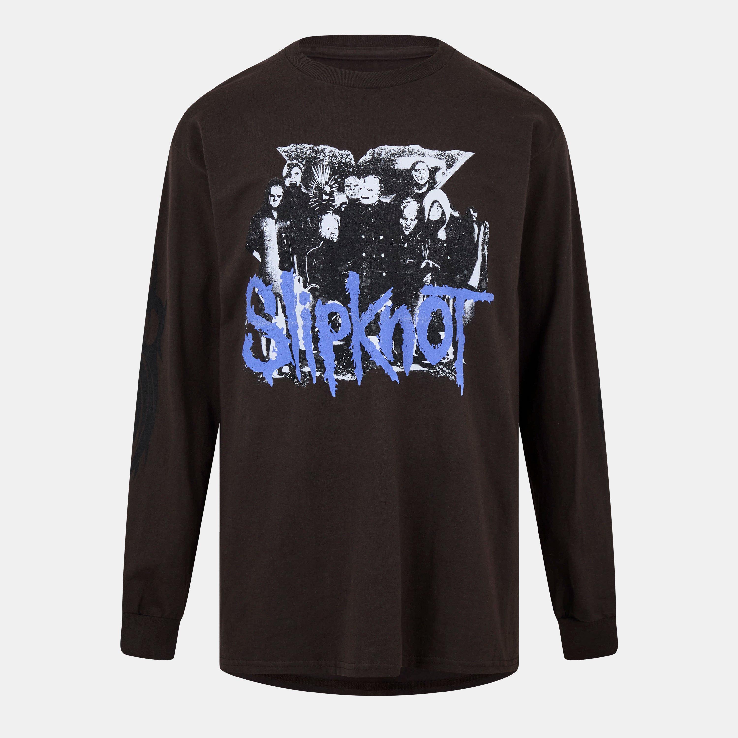 Brown - Pleasures - Men's Slipknot Long-Sleeve T-Shirt - 1