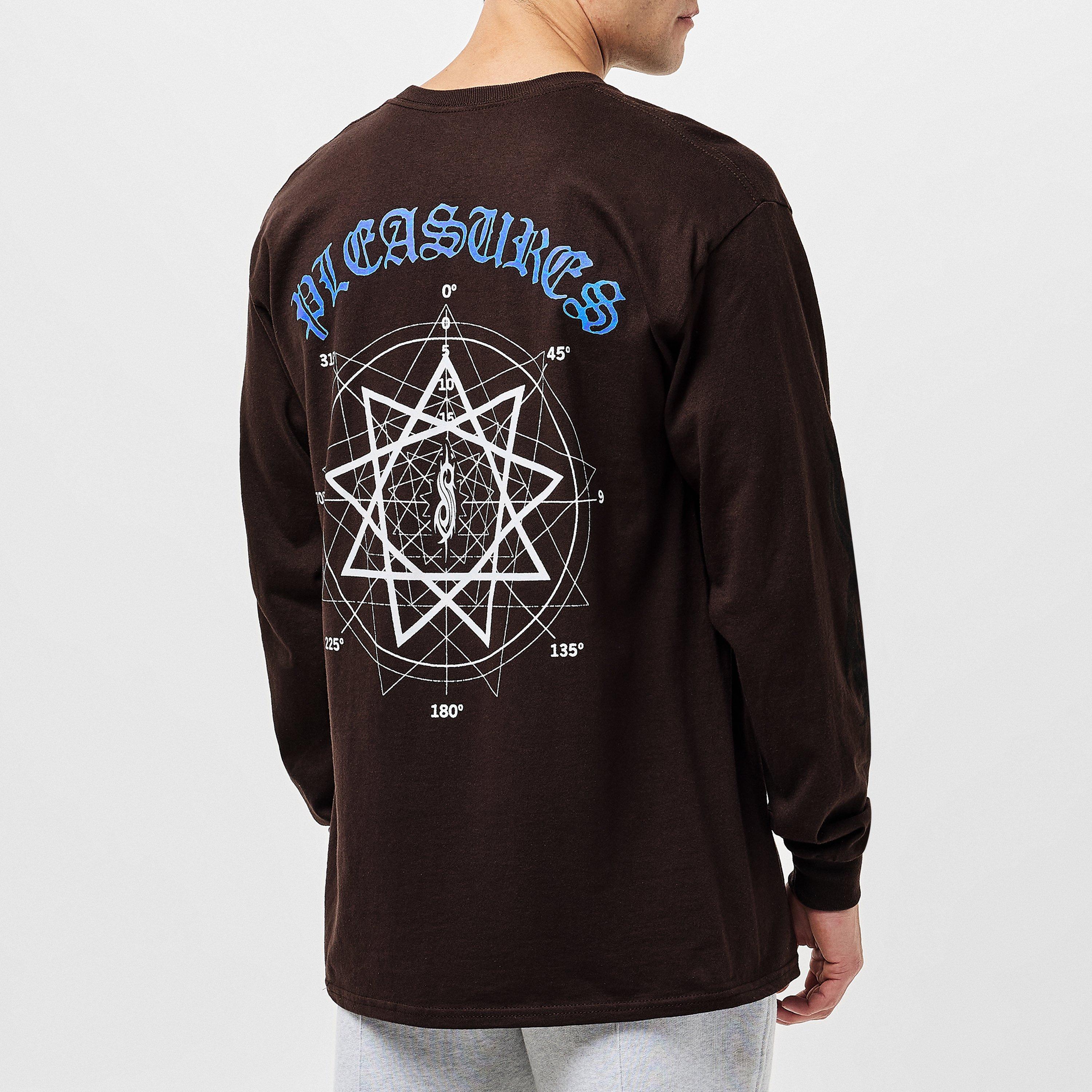 Brown - Pleasures - Men's Slipknot Long-Sleeve T-Shirt - 4