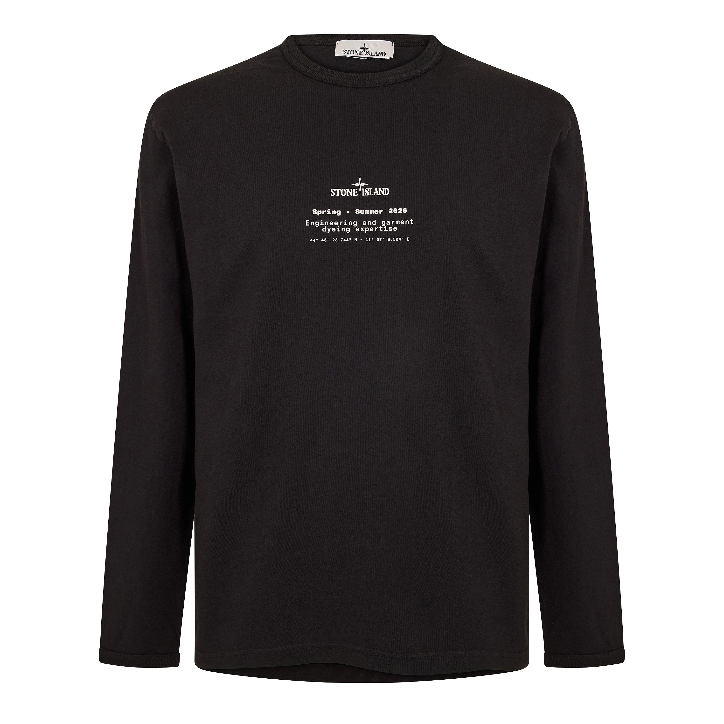 Black V0029 - Stone Island - Men's Long Sleeve T-Shirt - 1