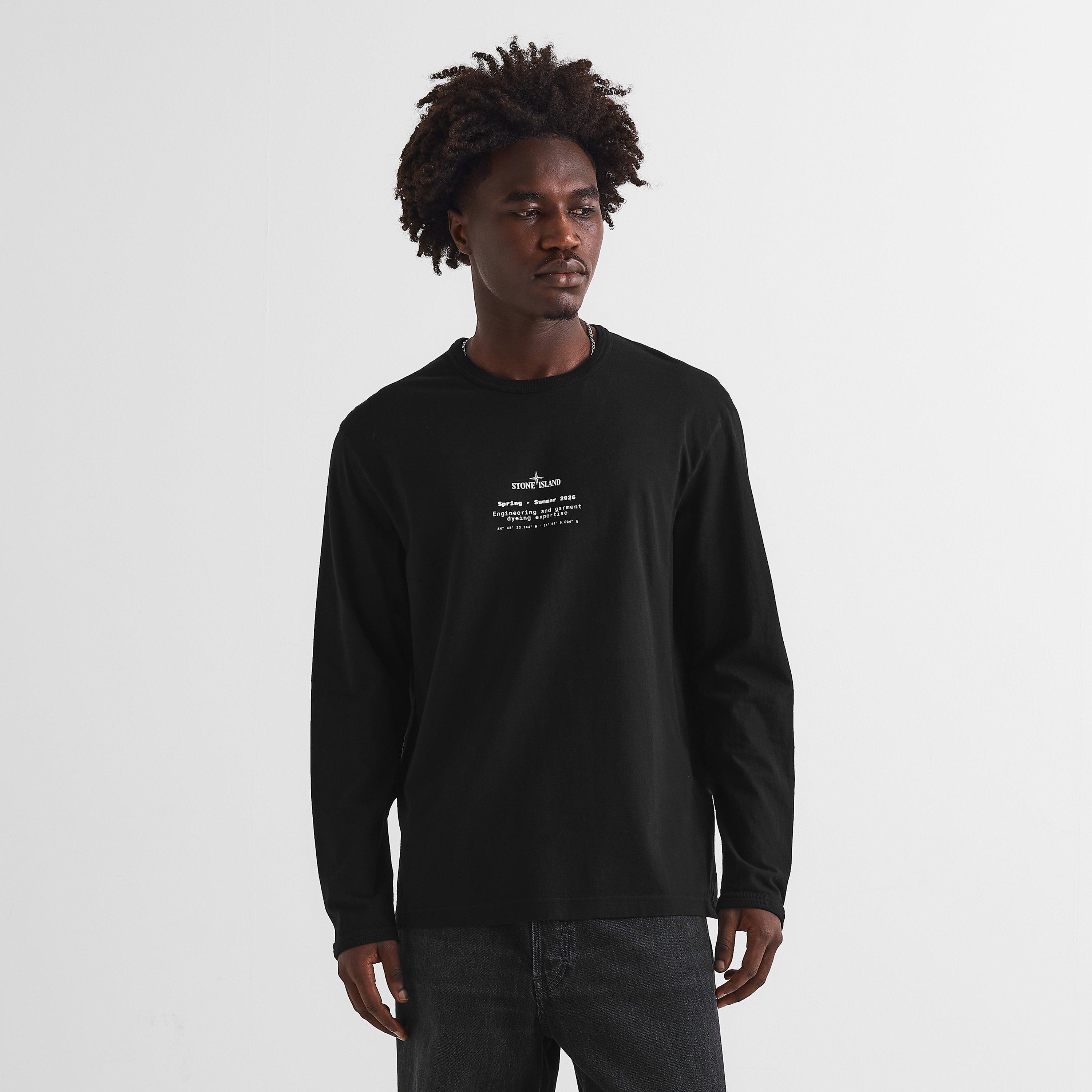 Black V0029 - Stone Island - Men's Long Sleeve T-Shirt - 3