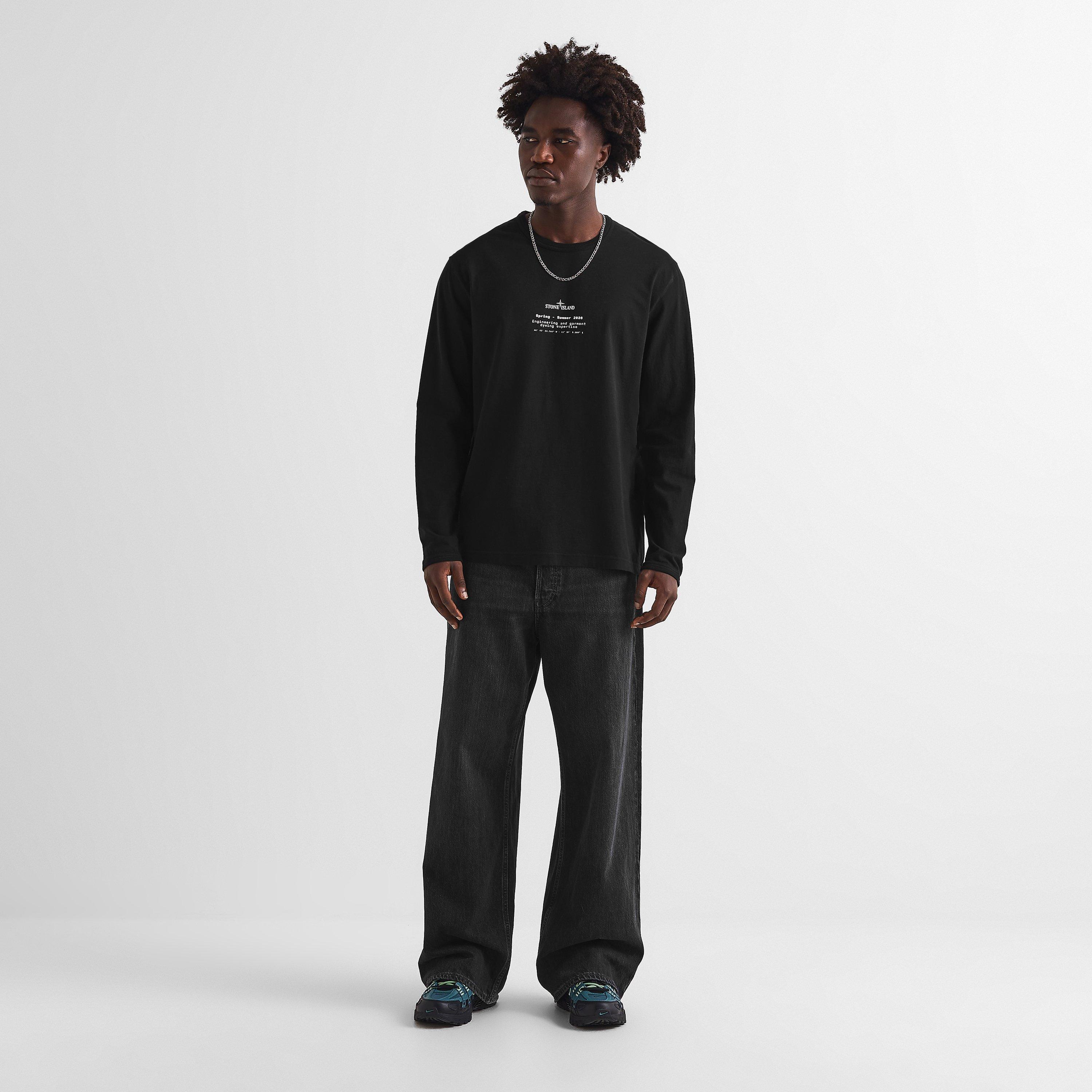 Black V0029 - Stone Island - Men's Long Sleeve T-Shirt - 6