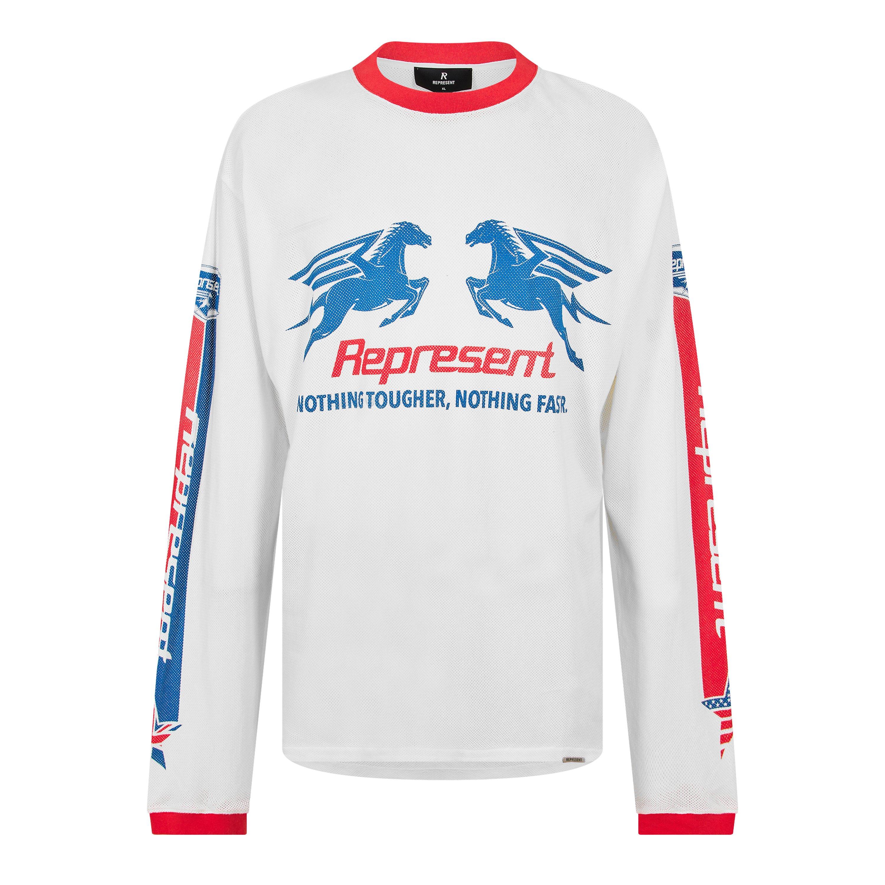 Represent Men's Long Sleeve T-Shirt - Flat White - S