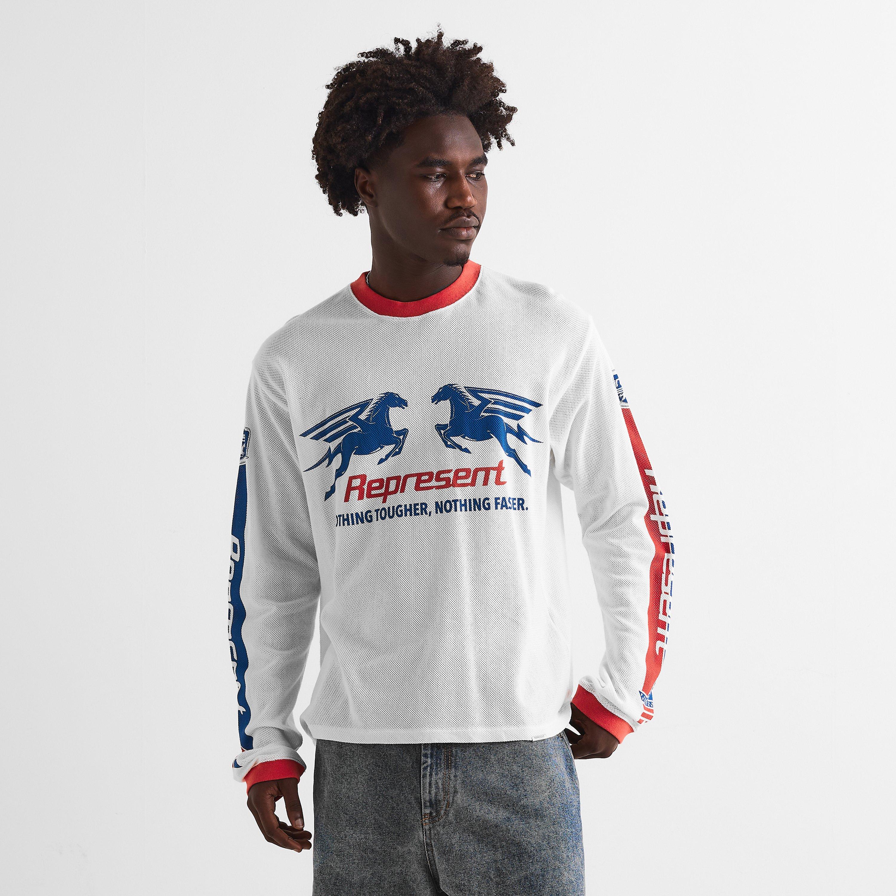 Flat White - Represent - Men's Long Sleeve T-Shirt - 3