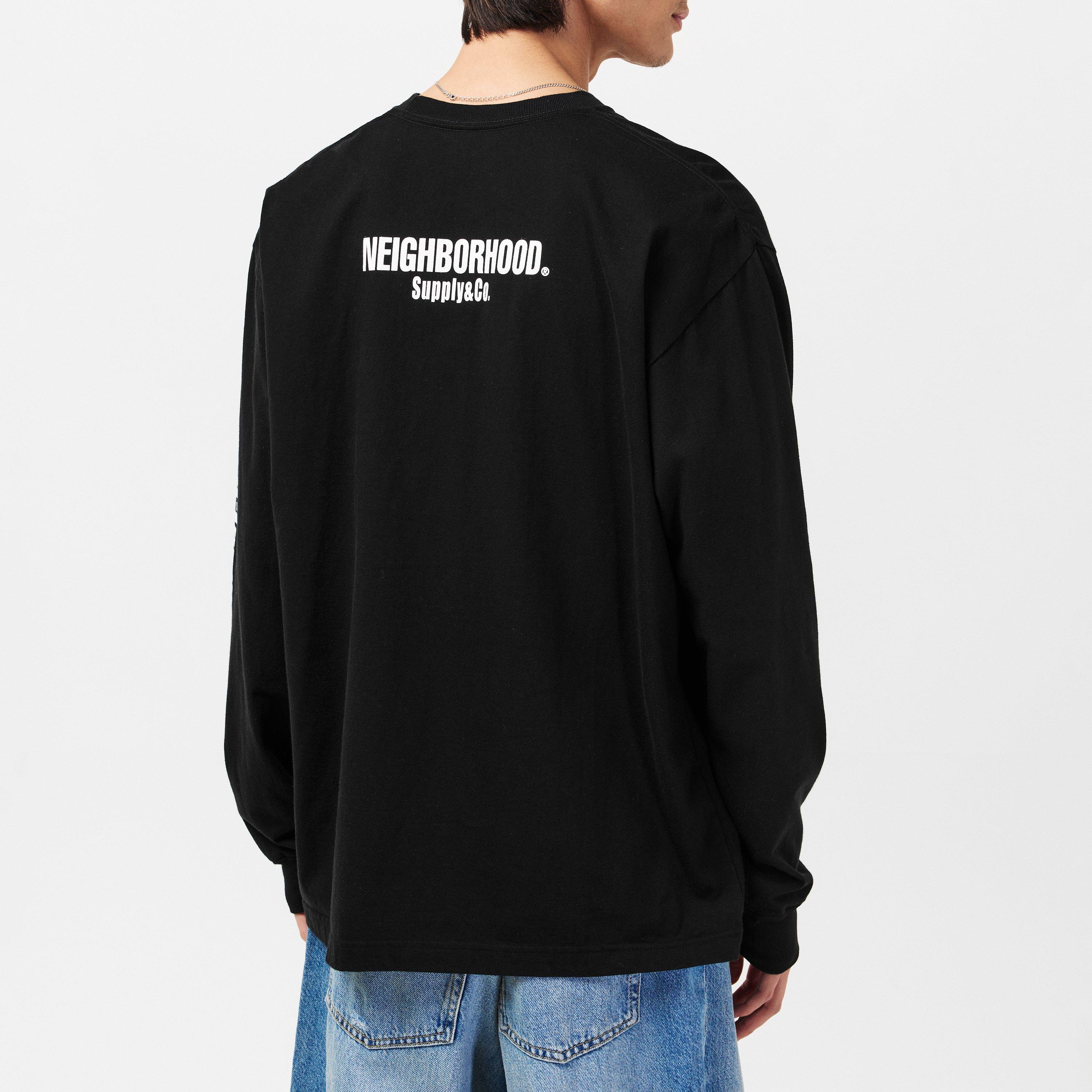 Black - Neighborhood - Men's NBRHD Long-Sleeve T-Shirt - 4