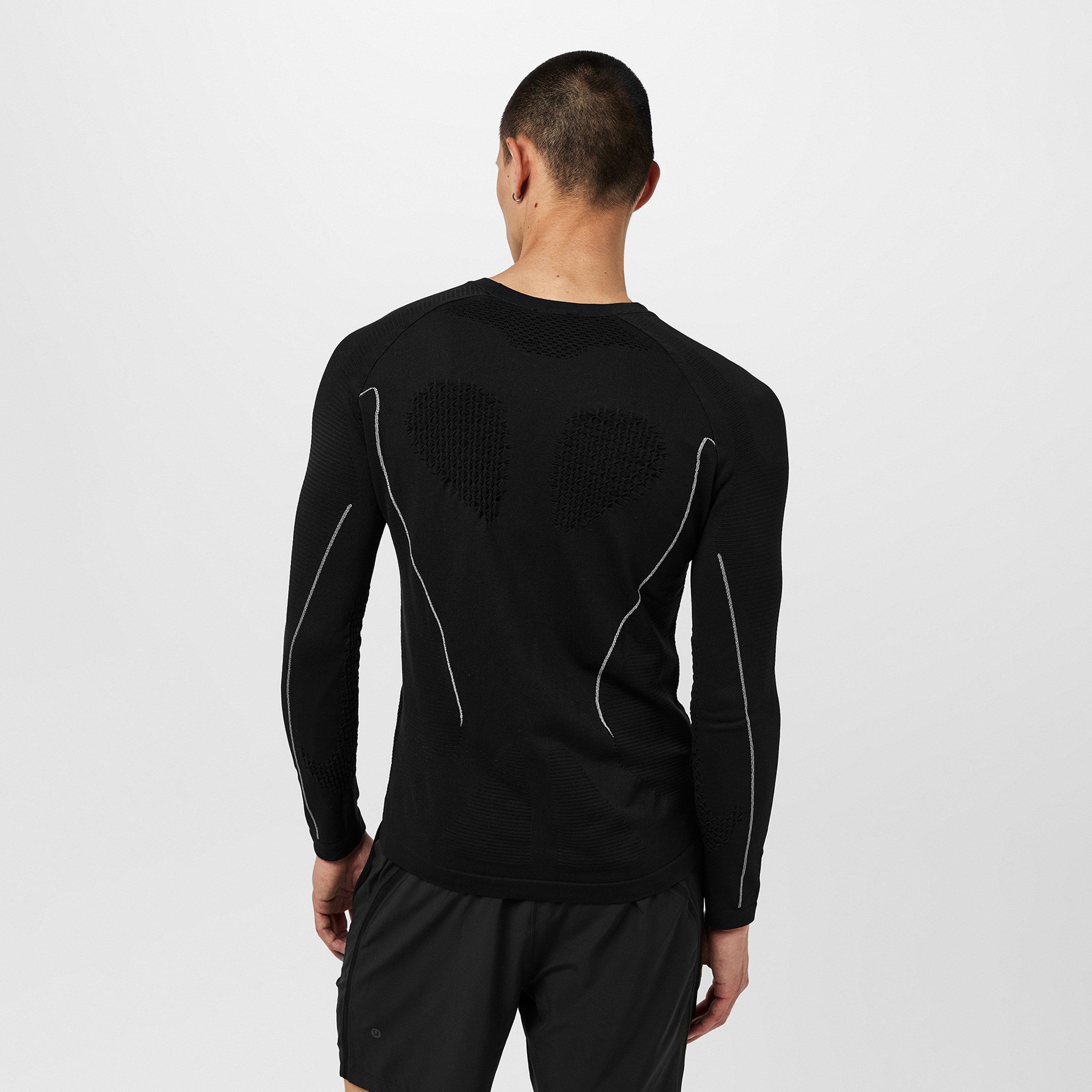 Black - ROA - Men's Seamless Long-Sleeve T-Shirt - 4