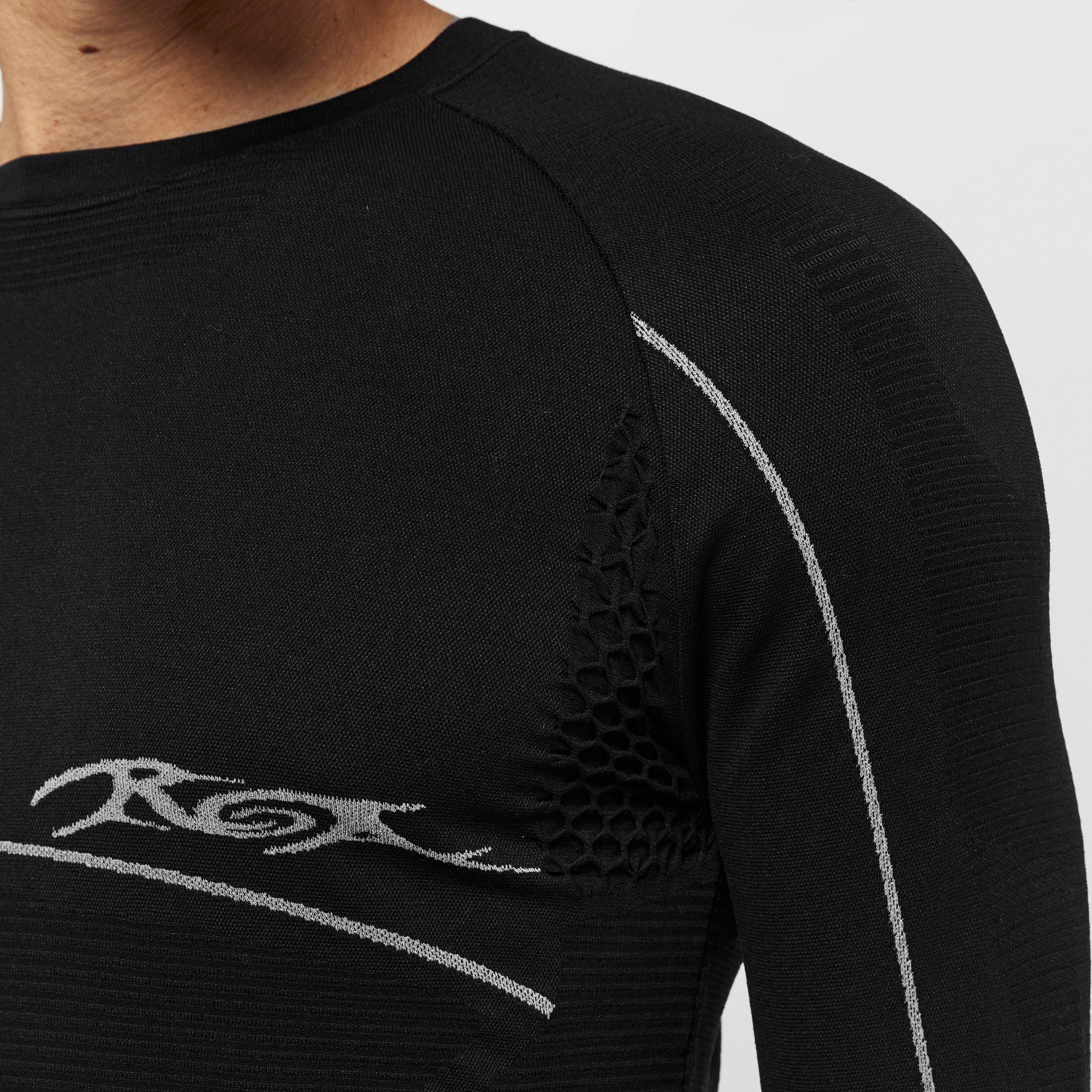 Black - ROA - Men's Seamless Long-Sleeve T-Shirt - 5
