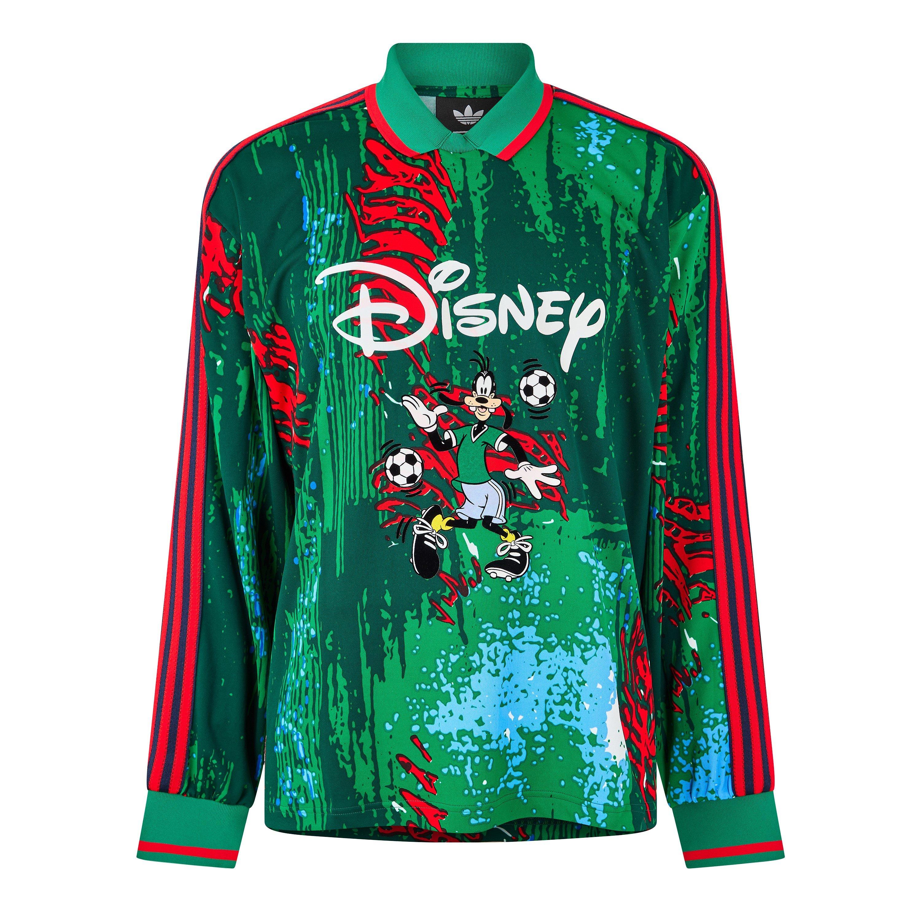 Red/Bold Green - Brain Dead x adidas - Men's Long Sleeve T-Shirt - 1