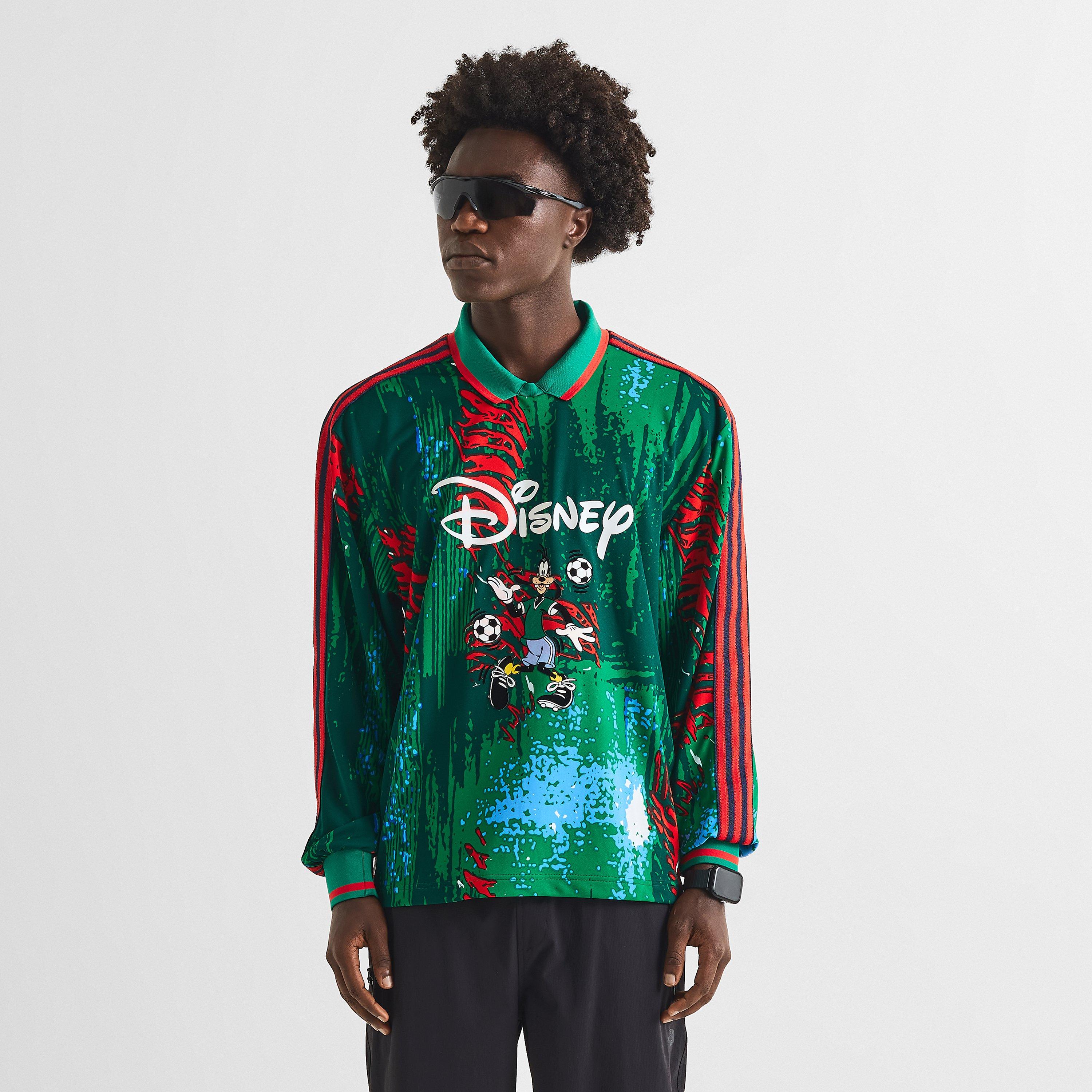 Red/Bold Green - Brain Dead x adidas - Men's Long Sleeve T-Shirt - 3
