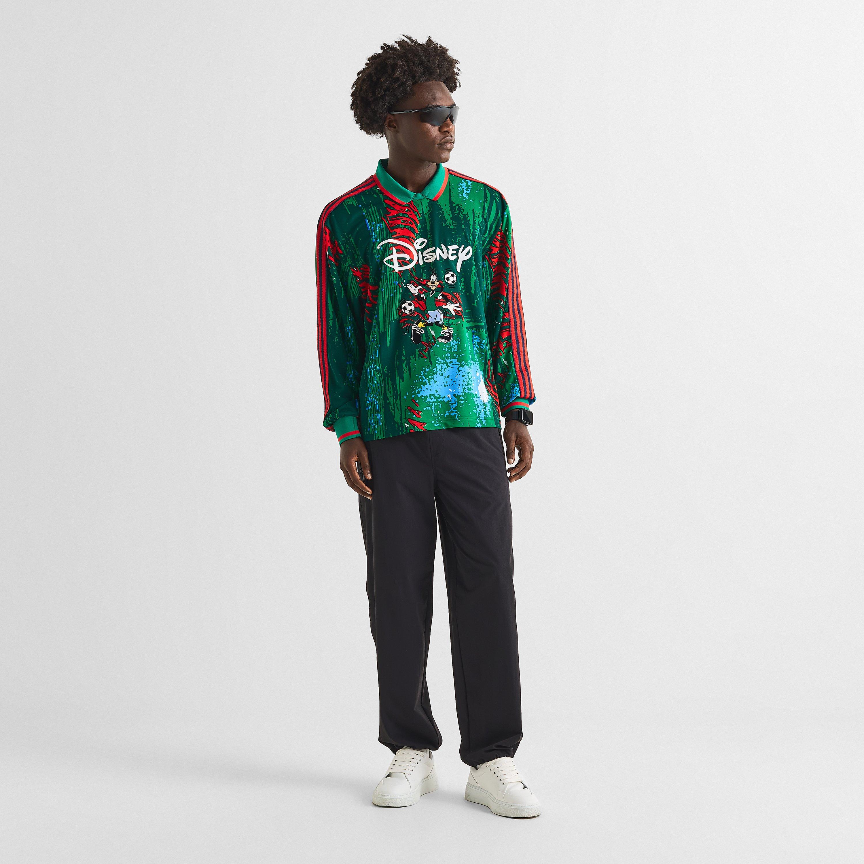 Red/Bold Green - Brain Dead x adidas - Men's Long Sleeve T-Shirt - 6