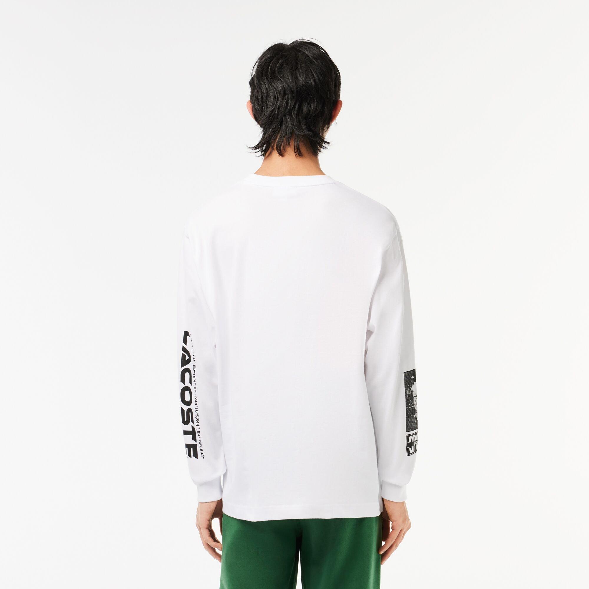 White/Black - Lacoste - Men's Training Long-Sleeve T-Shirt - 3