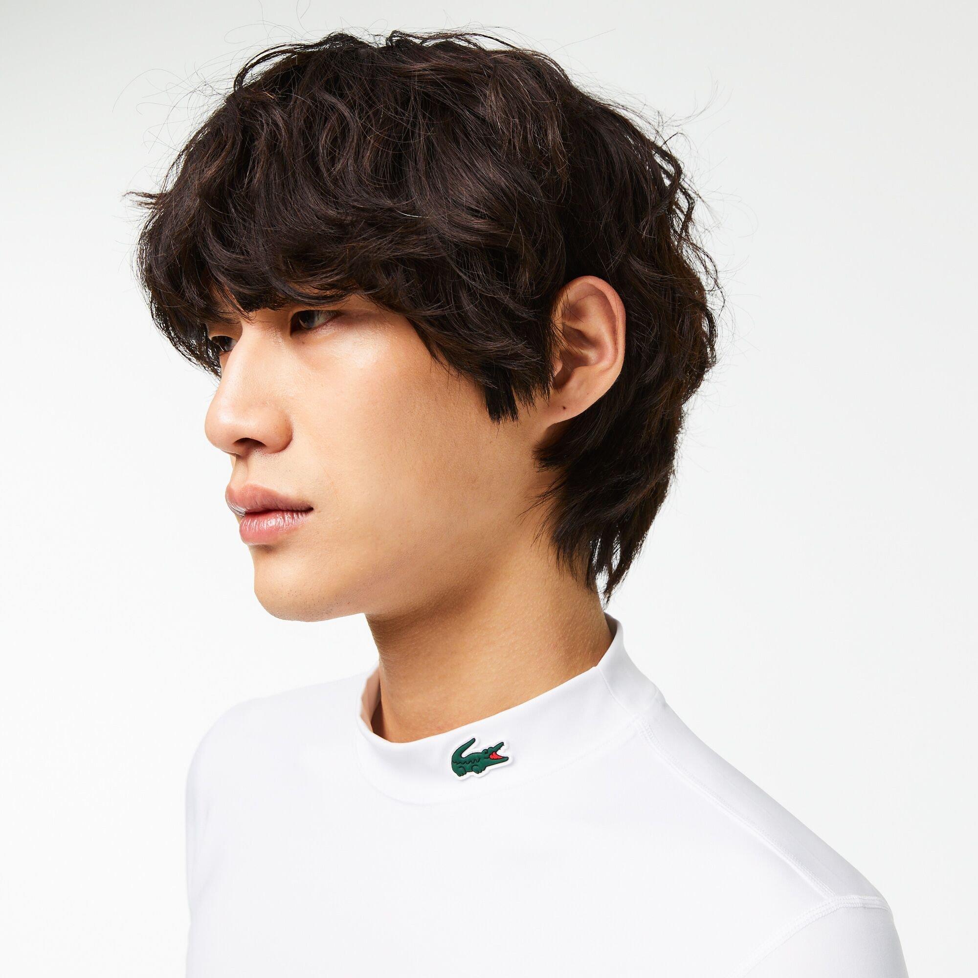 White - Lacoste - Men's Croc Long-Sleeve T-Shirt - 2