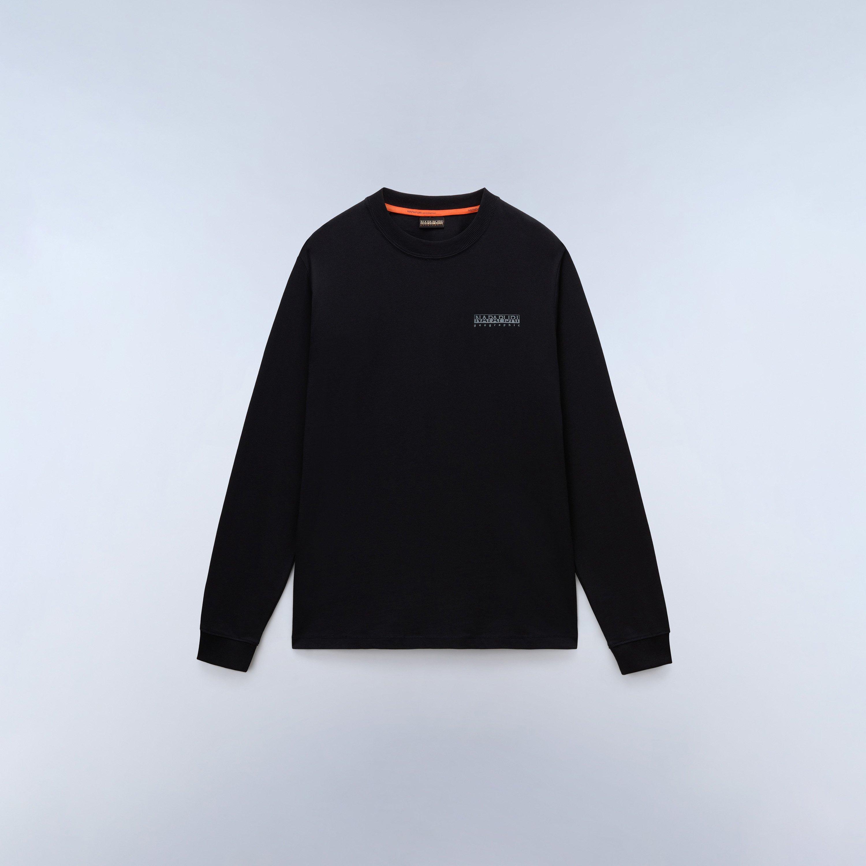 Napapijri Men's Napa Back Graphic Long Sleeve T-Shirt - Black Beauty - L
