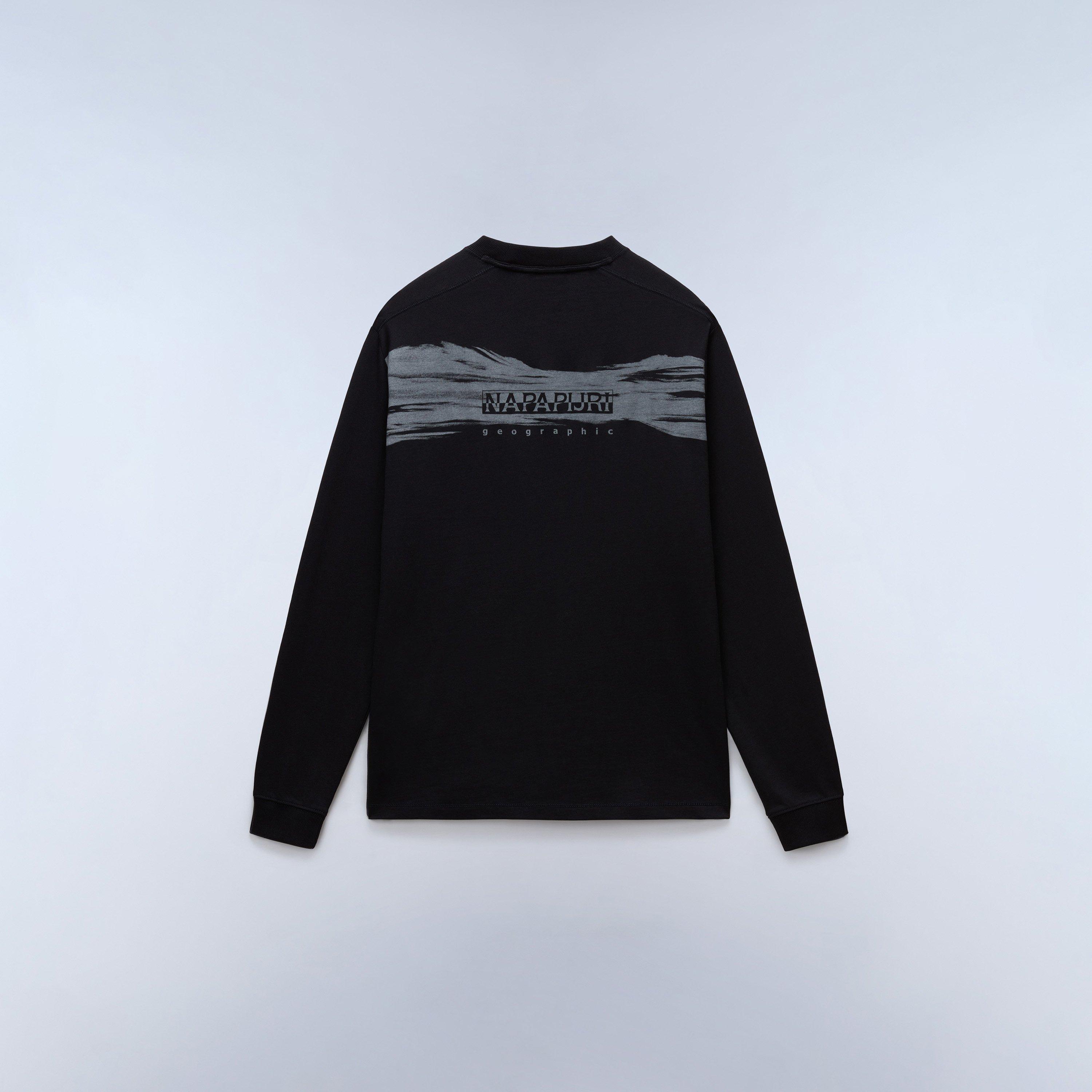 Black Beauty - Napapijri - Men's Napa Back Graphic Long-Sleeve T-Shirt - 2