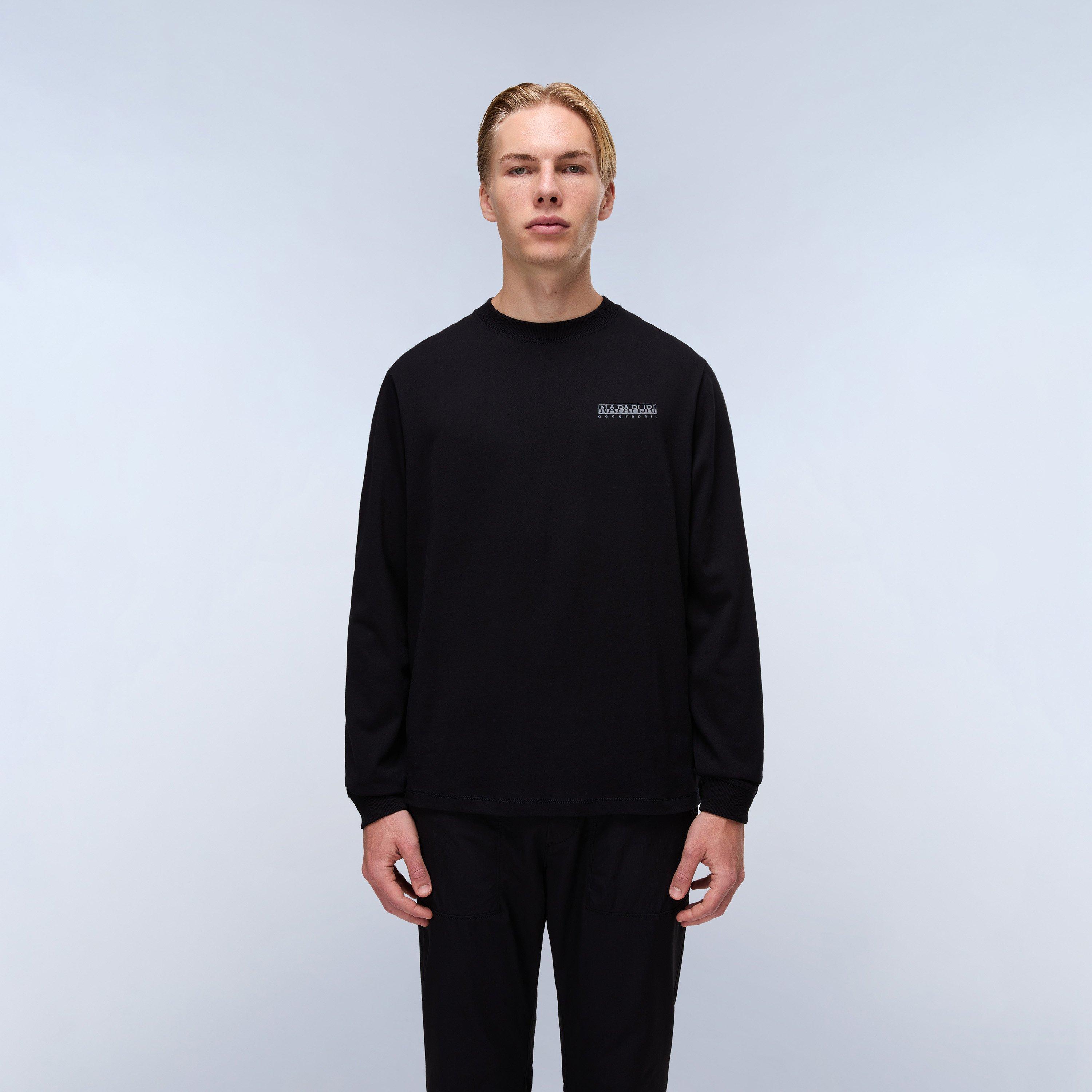 Black Beauty - Napapijri - Men's Napa Back Graphic Long-Sleeve T-Shirt - 3