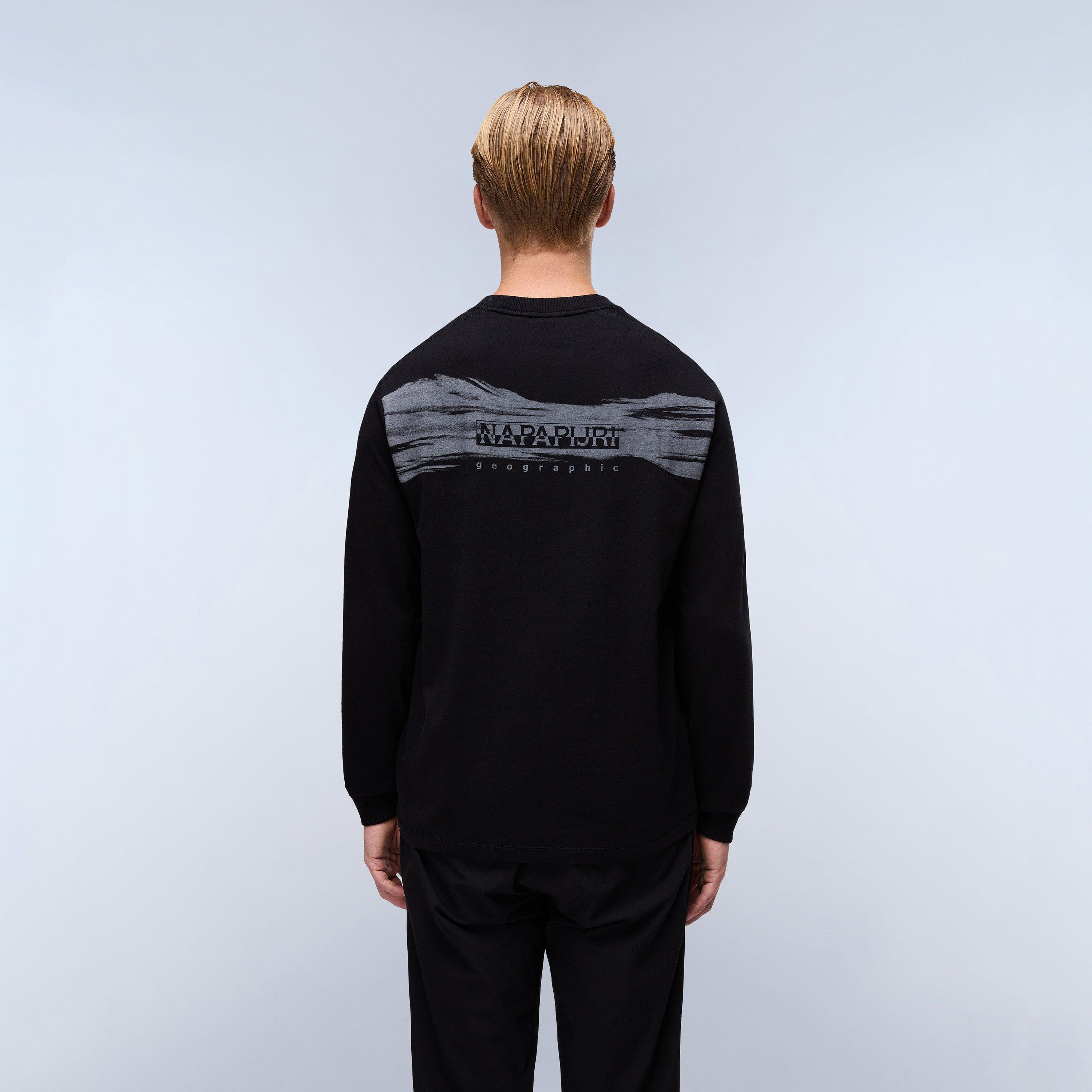 Black Beauty - Napapijri - Men's Napa Back Graphic Long-Sleeve T-Shirt - 4