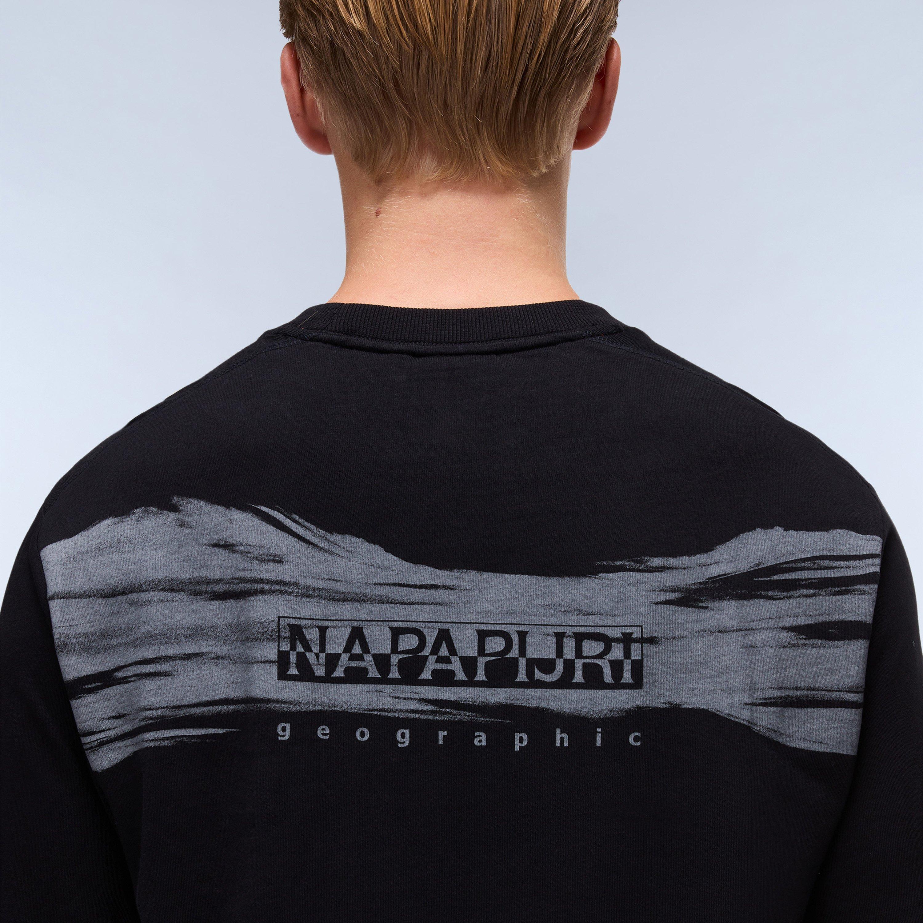 Black Beauty - Napapijri - Men's Napa Back Graphic Long-Sleeve T-Shirt - 5