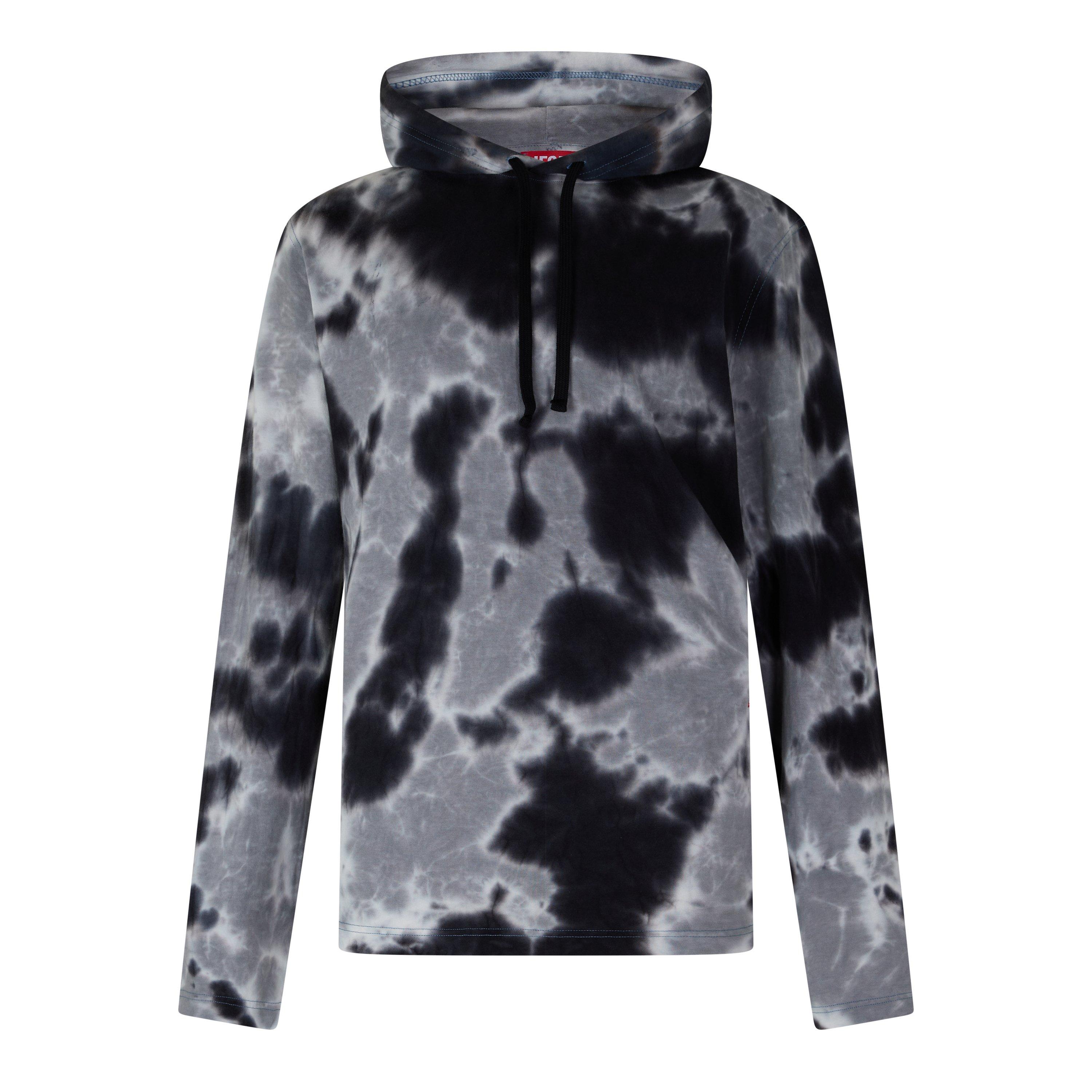 Black Black B - Diesel - Men's T-Crane Hooded Long Sleeve T-Shirt - 1